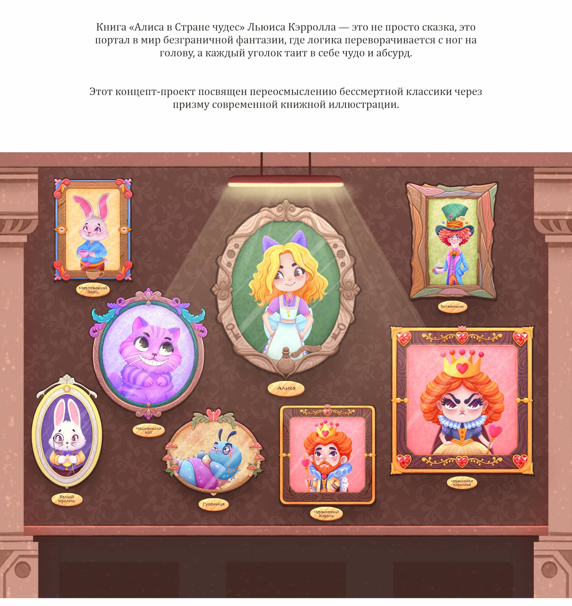 Книжная иллюстрация "Алиса в Стране Чудес" — Изображение №2 — Иллюстрация, Графика на Dprofile