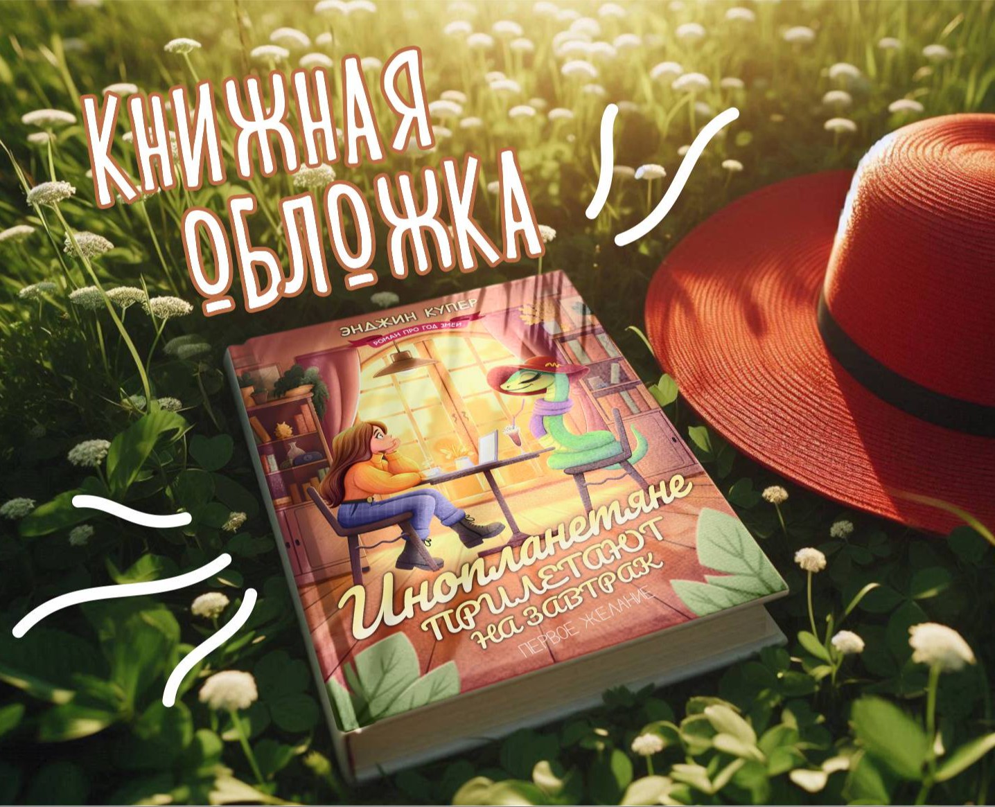 Книжная обложка романа про год Змеи/Book cover на Dprofile