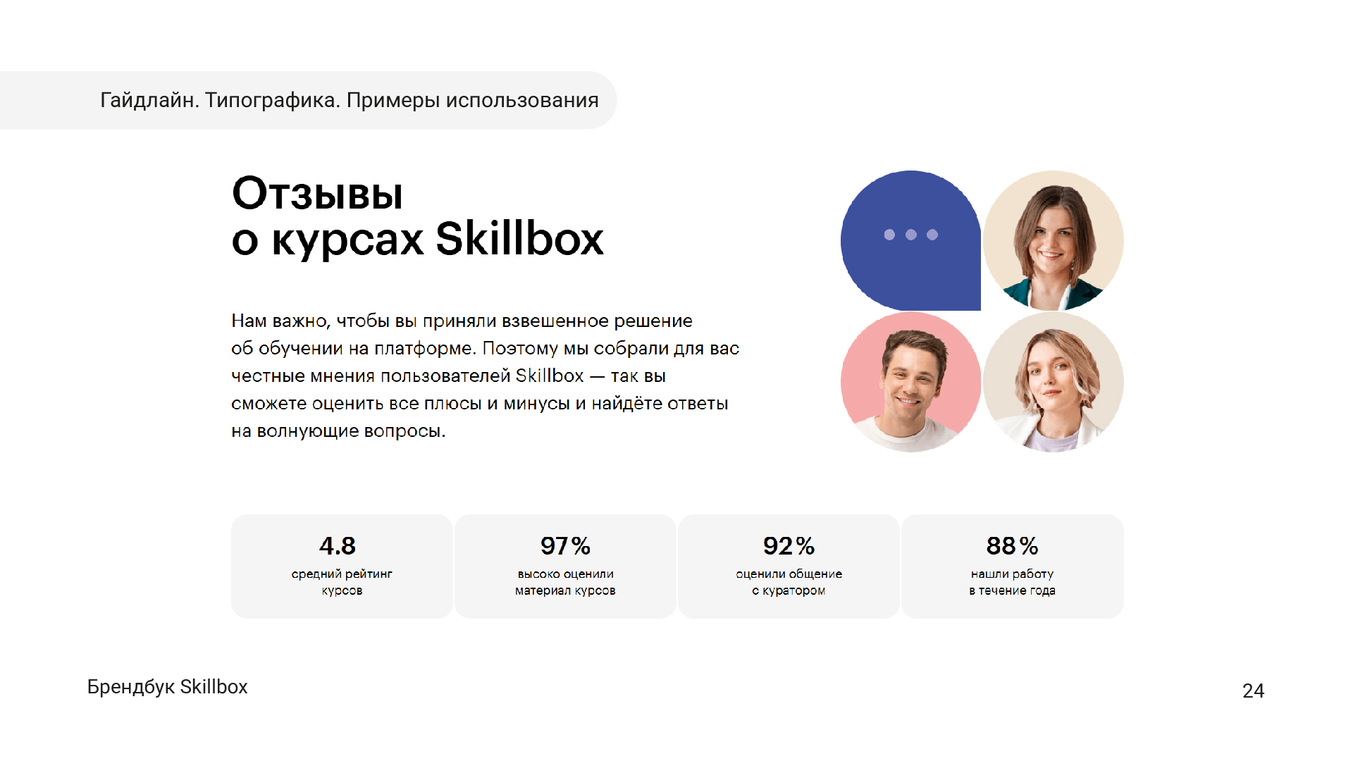 Брендбук для Skillbox в рамках учебного курса — Изображение №26 — Брендинг, Графика на Dprofile