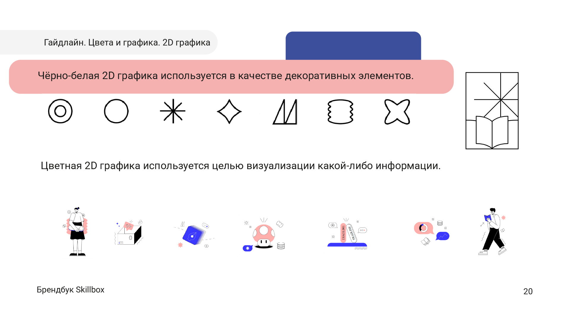 Брендбук для Skillbox в рамках учебного курса — Изображение №22 — Брендинг, Графика на Dprofile