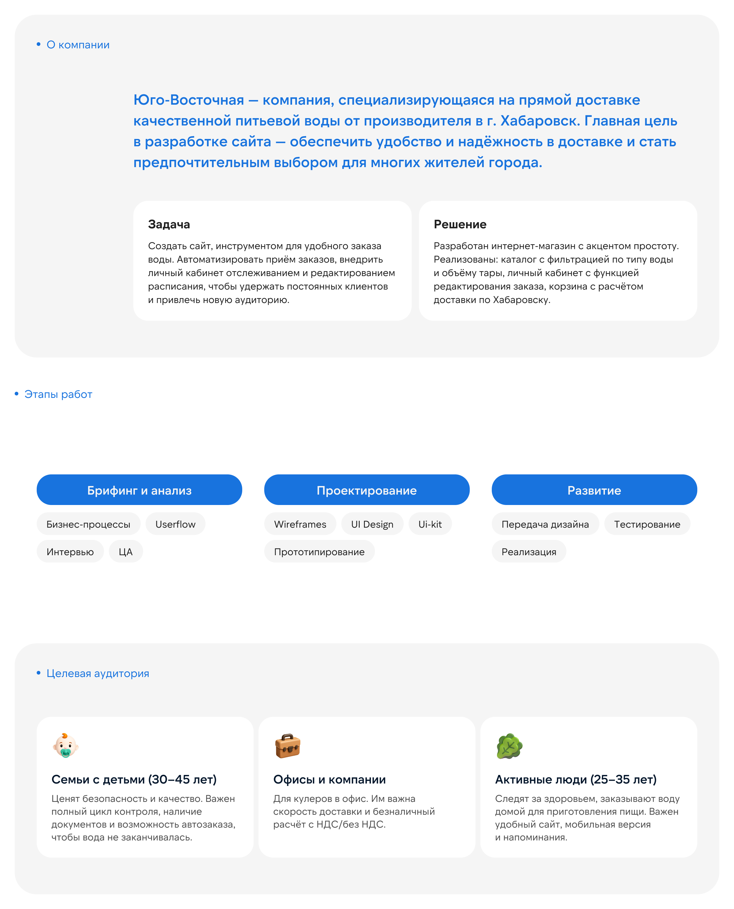 Delivery of a water | Доставка воды | e-commerce — Изображение №2 — Интерфейсы на Dprofile