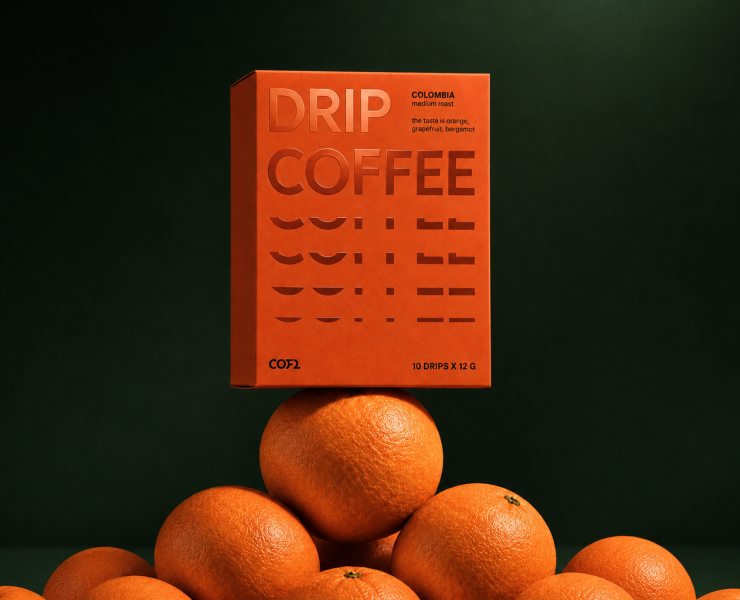 Drip coffee — COFL — Брендинг, Нейро на Dprofile