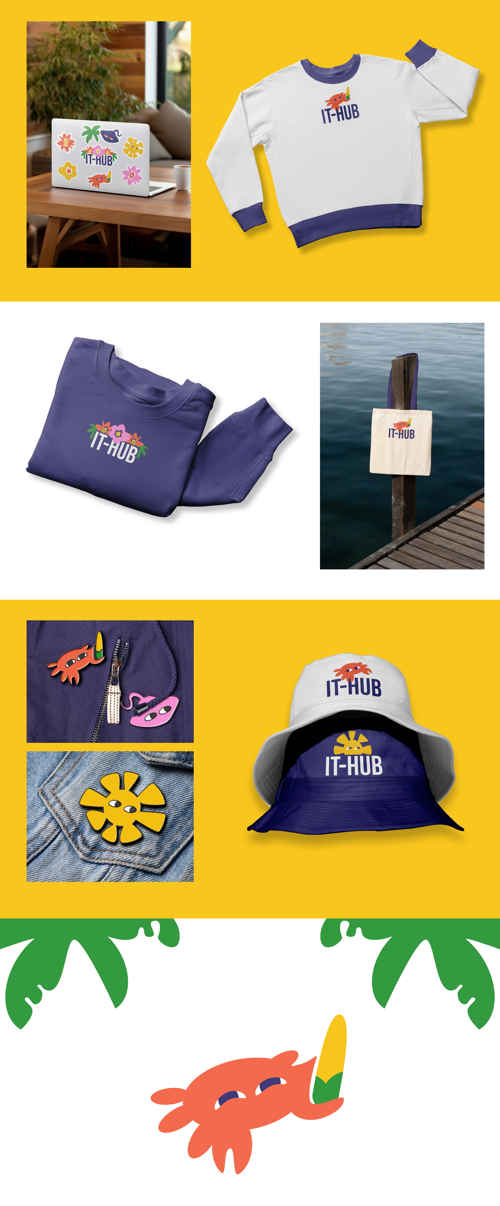 Мерч для IT-Хаба в Сочи — Изображение №4 — Брендинг, Иллюстрация на Dprofile