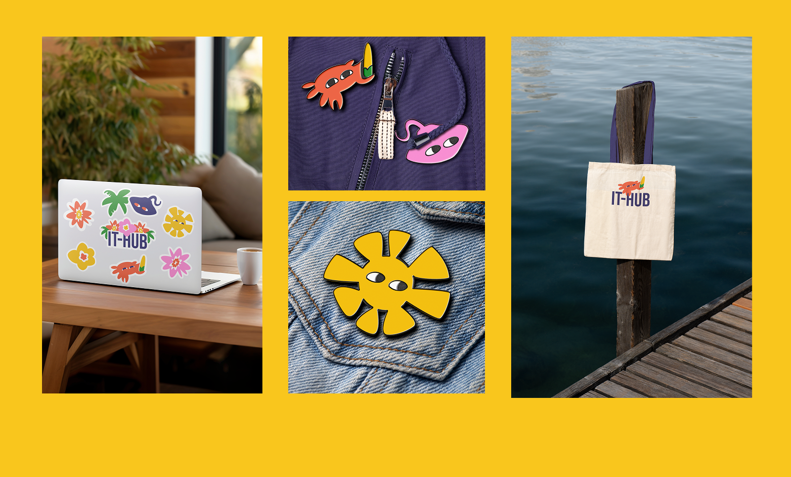 Мерч для IT-Хаба в Сочи — Изображение №5 — Брендинг, Иллюстрация на Dprofile