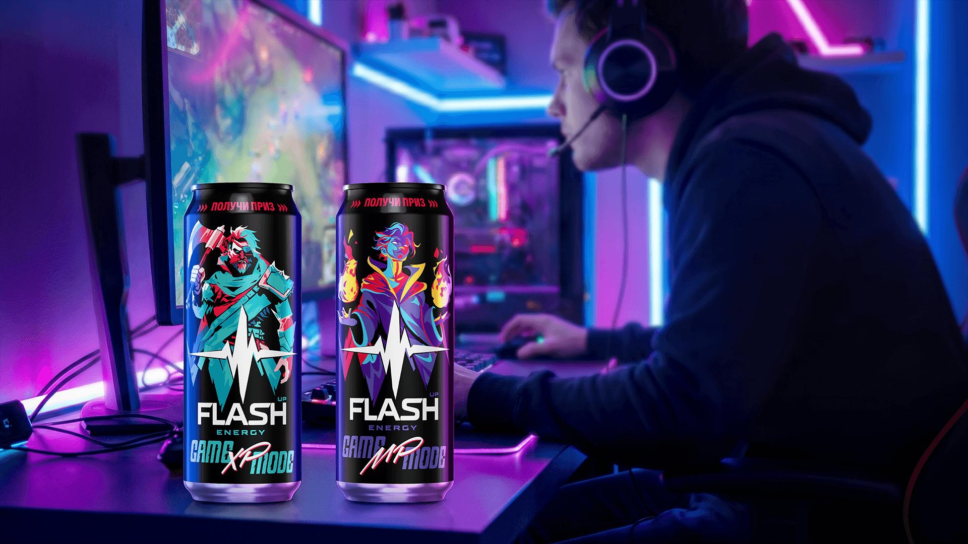 Flash Up Energy: заход на новую территорию гейминга для энергетиков компании «Балтика» — Изображение №4 — Брендинг на Dprofile