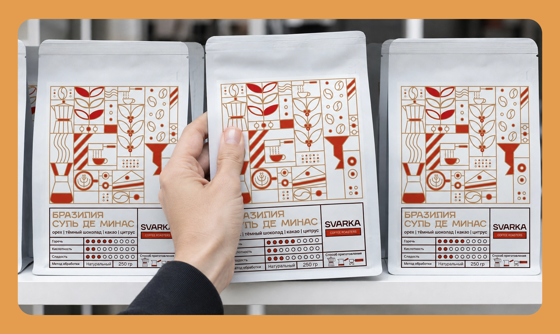 Айдентика для кофейни | Svarka Coffee Roasters — Изображение №1 — Брендинг, Иллюстрация на Dprofile