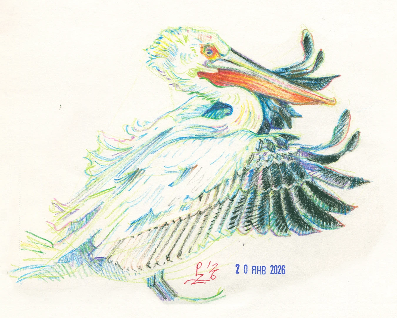 Птицы цветными карандашами. том 2 — Изображение №9 — Иллюстрация, Графика на Dprofile