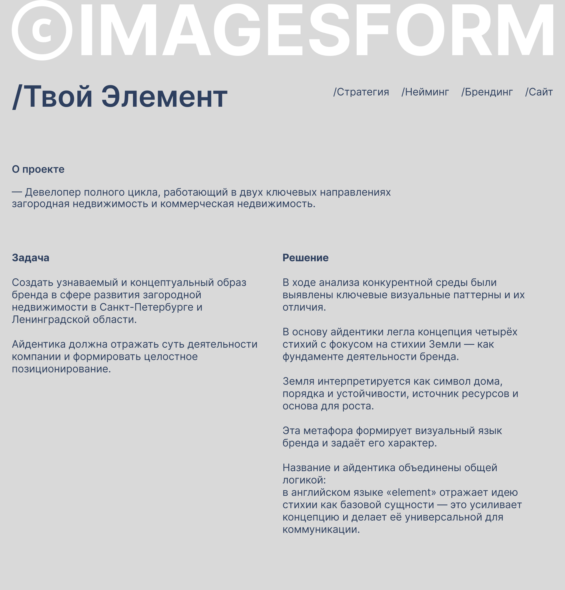 Твой Элемент — Изображение №1 — Брендинг на Dprofile