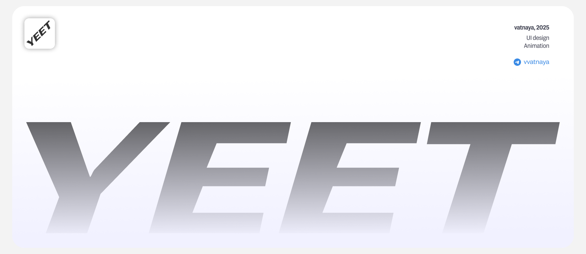 YEET — Изображение №19 — Интерфейсы на Dprofile