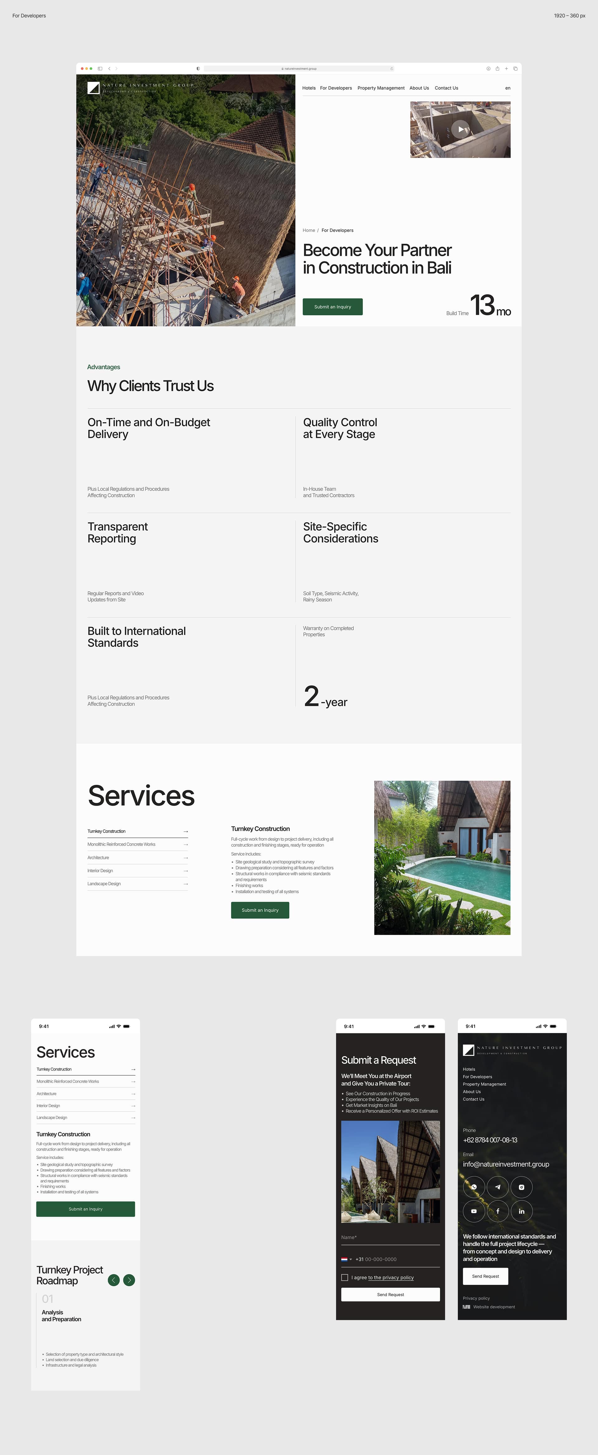 Bali Property & Hotel Investment — Изображение №6 — Интерфейсы, Анимация на Dprofile