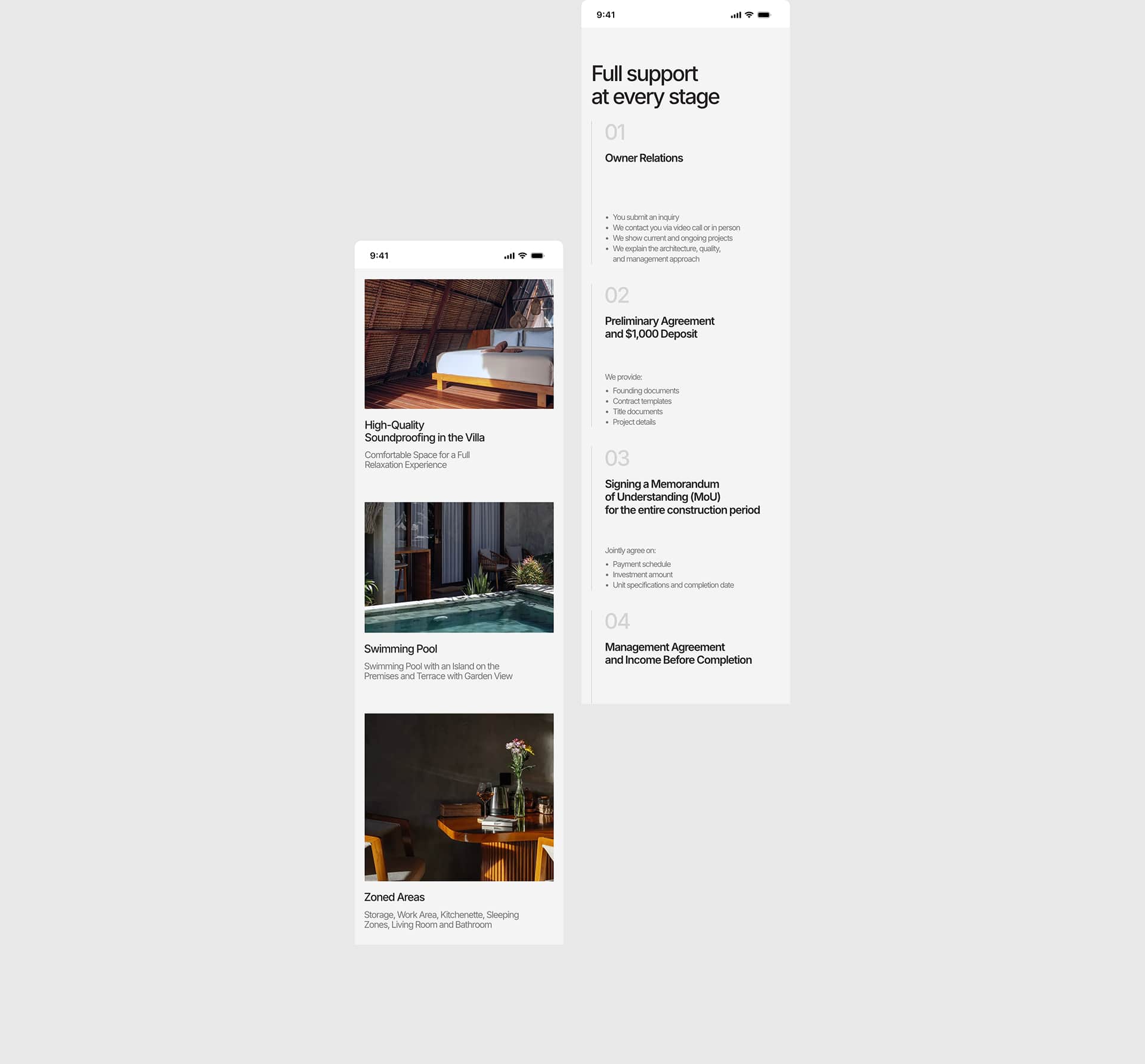Bali Property & Hotel Investment — Изображение №12 — Интерфейсы, Анимация на Dprofile