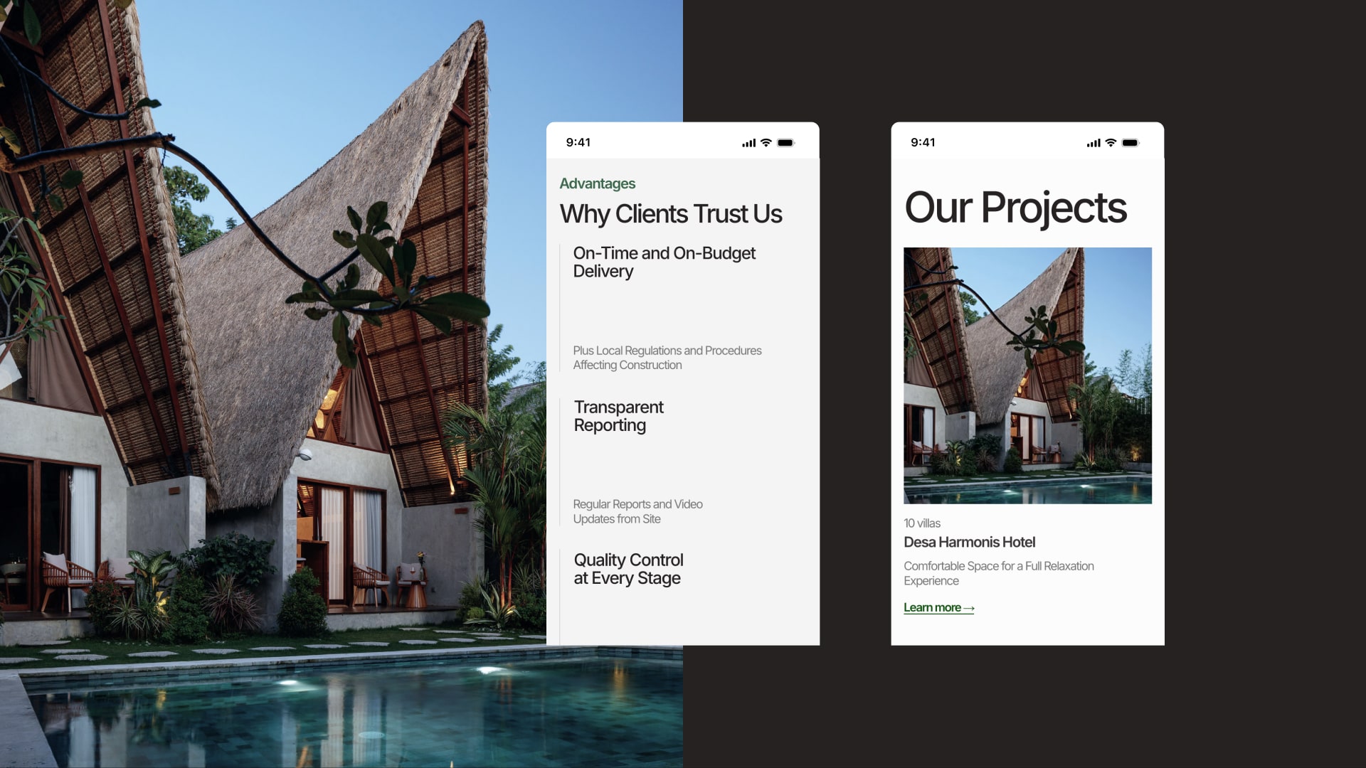 Bali Property & Hotel Investment — Изображение №10 — Интерфейсы, Анимация на Dprofile