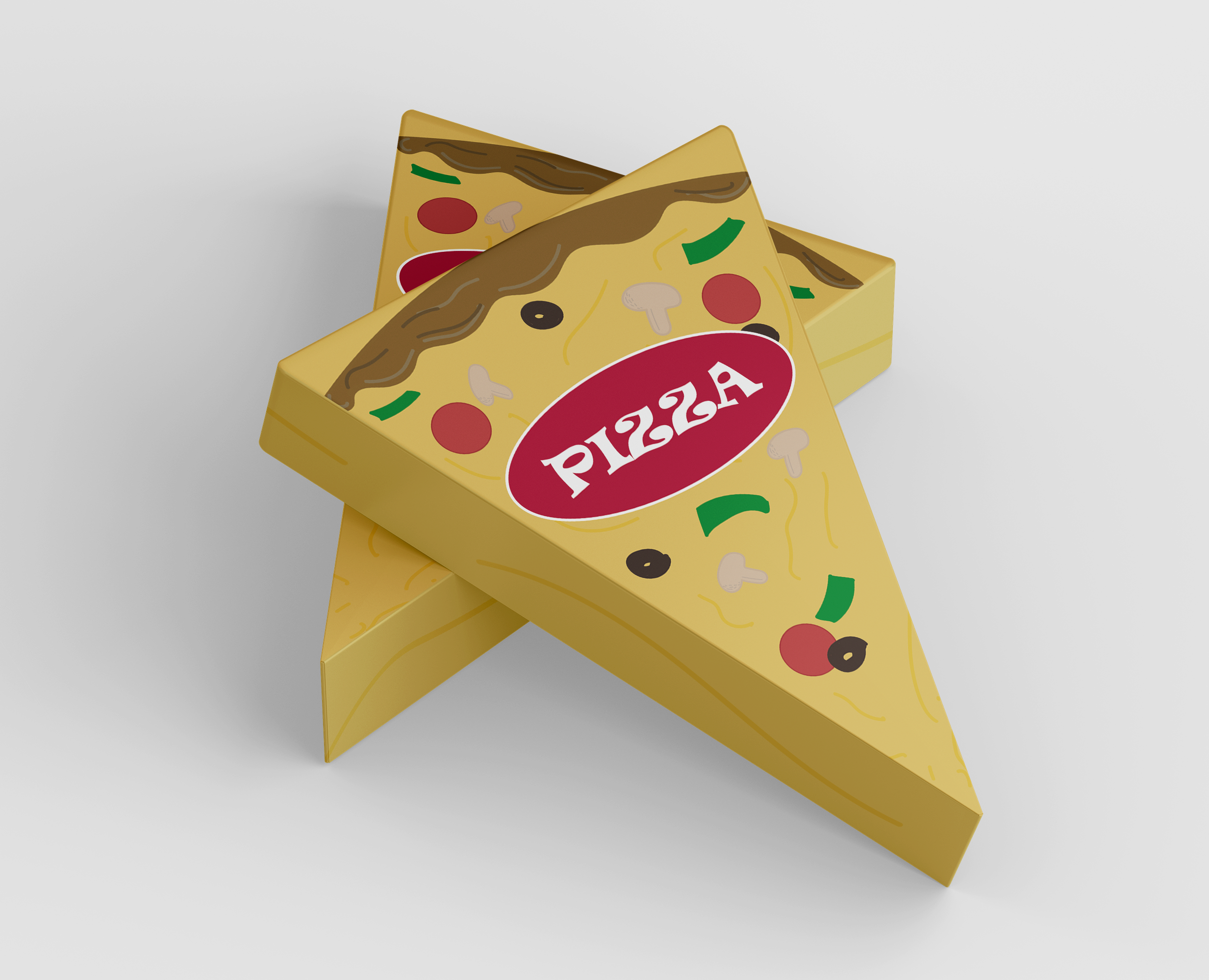 Разработка треугольной упаковки для пиццы — Брендинг на Dprofile