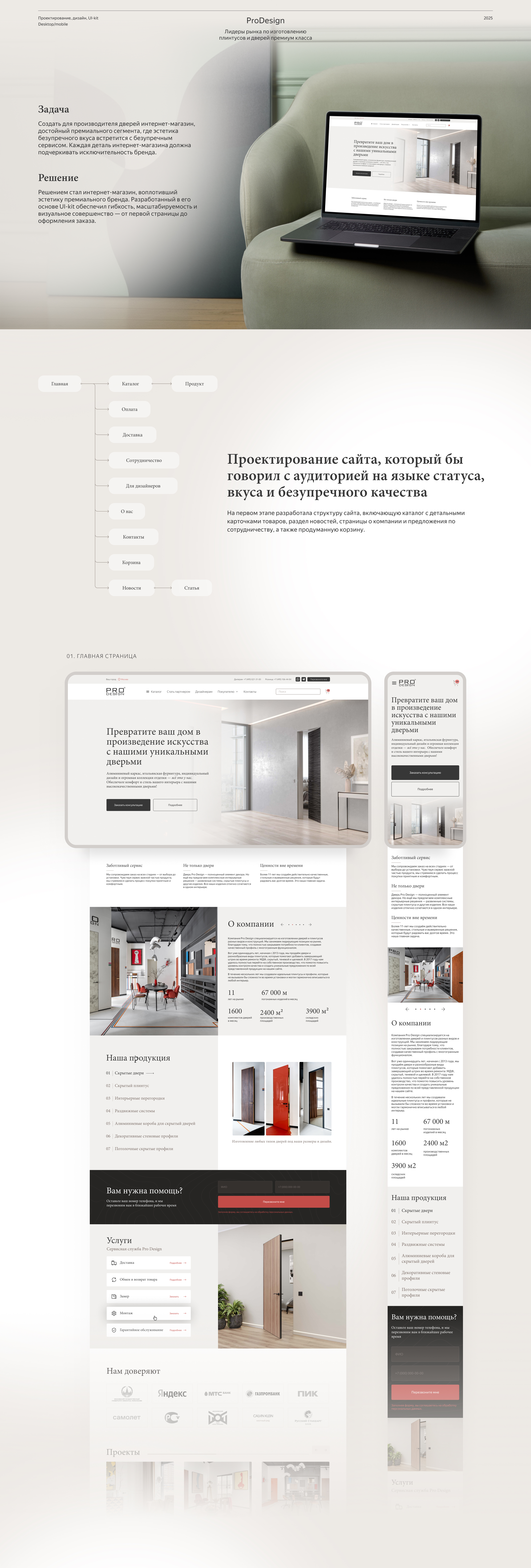 Интернет-магазин премиальных дверей — Изображение №1 — Интерфейсы на Dprofile