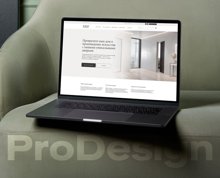 Интернет-магазин премиальных дверей — Интерфейсы на Dprofile