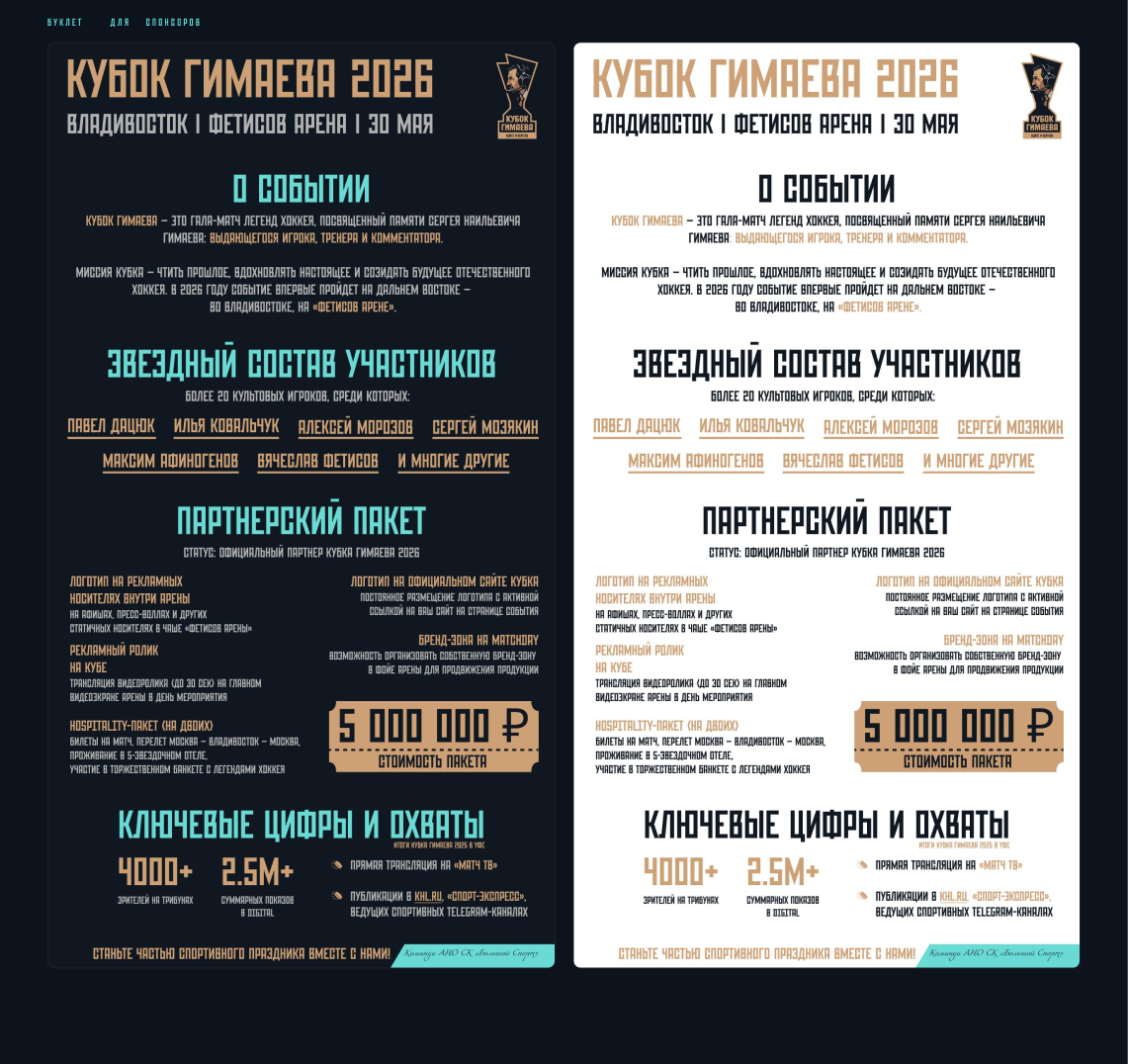 Визуальная айдентика хоккейного турнира — Изображение №6 — Брендинг, Нейро на Dprofile