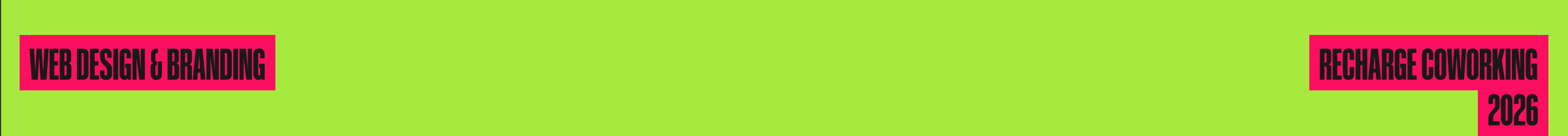 RECHARGE — айдентика и сайт коворкинга — Изображение №1 — Интерфейсы, Брендинг на Dprofile