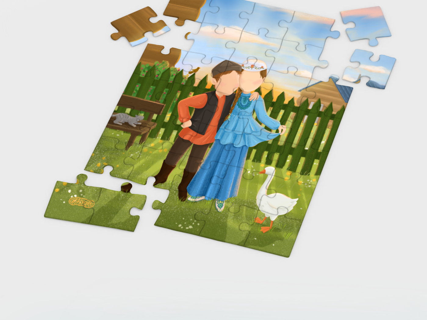 Этно пазлы для детей — Изображение №6 — Брендинг, Иллюстрация на Dprofile