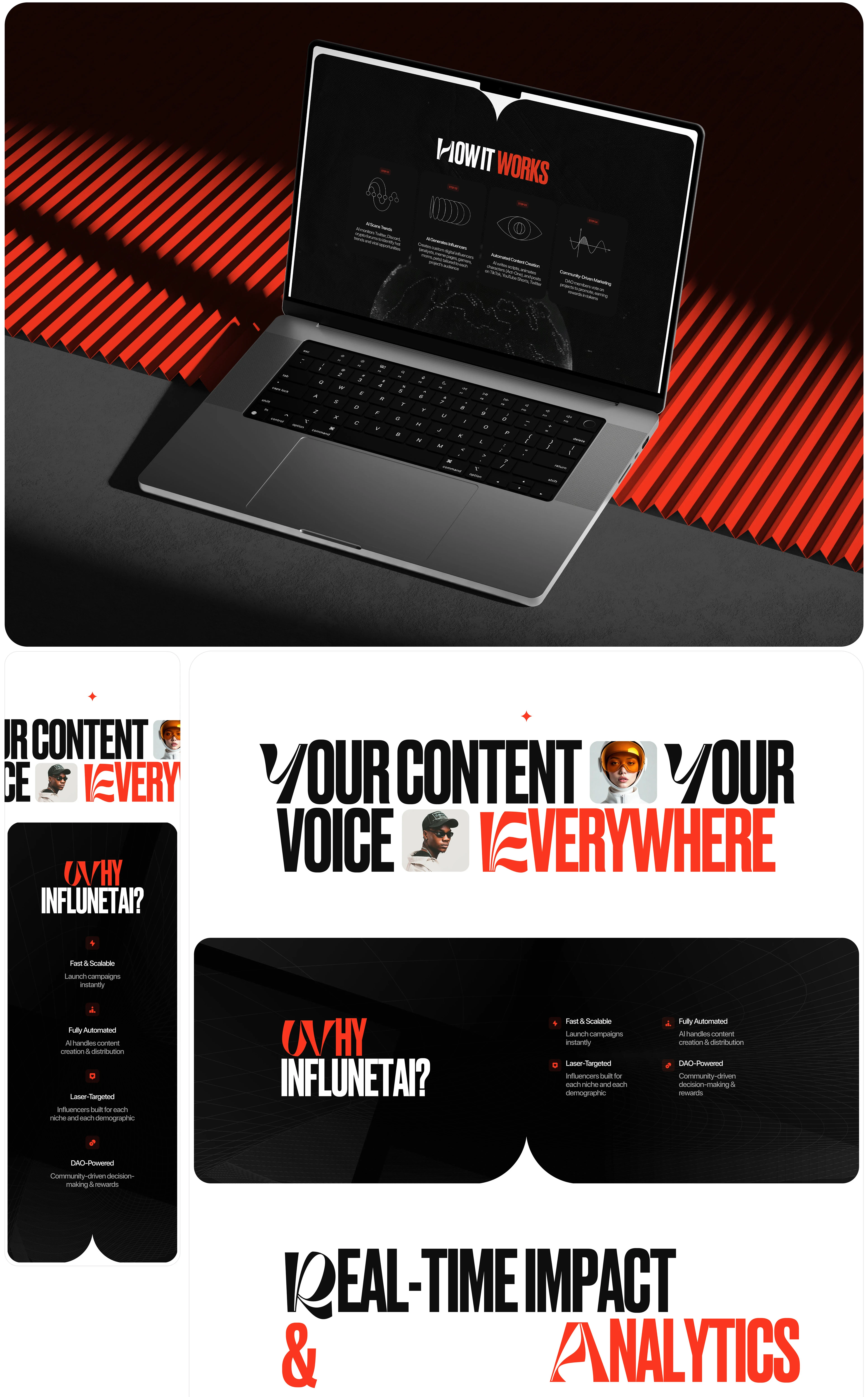 Influnetai website design | Crypto AI — Изображение №4 — Интерфейсы на Dprofile