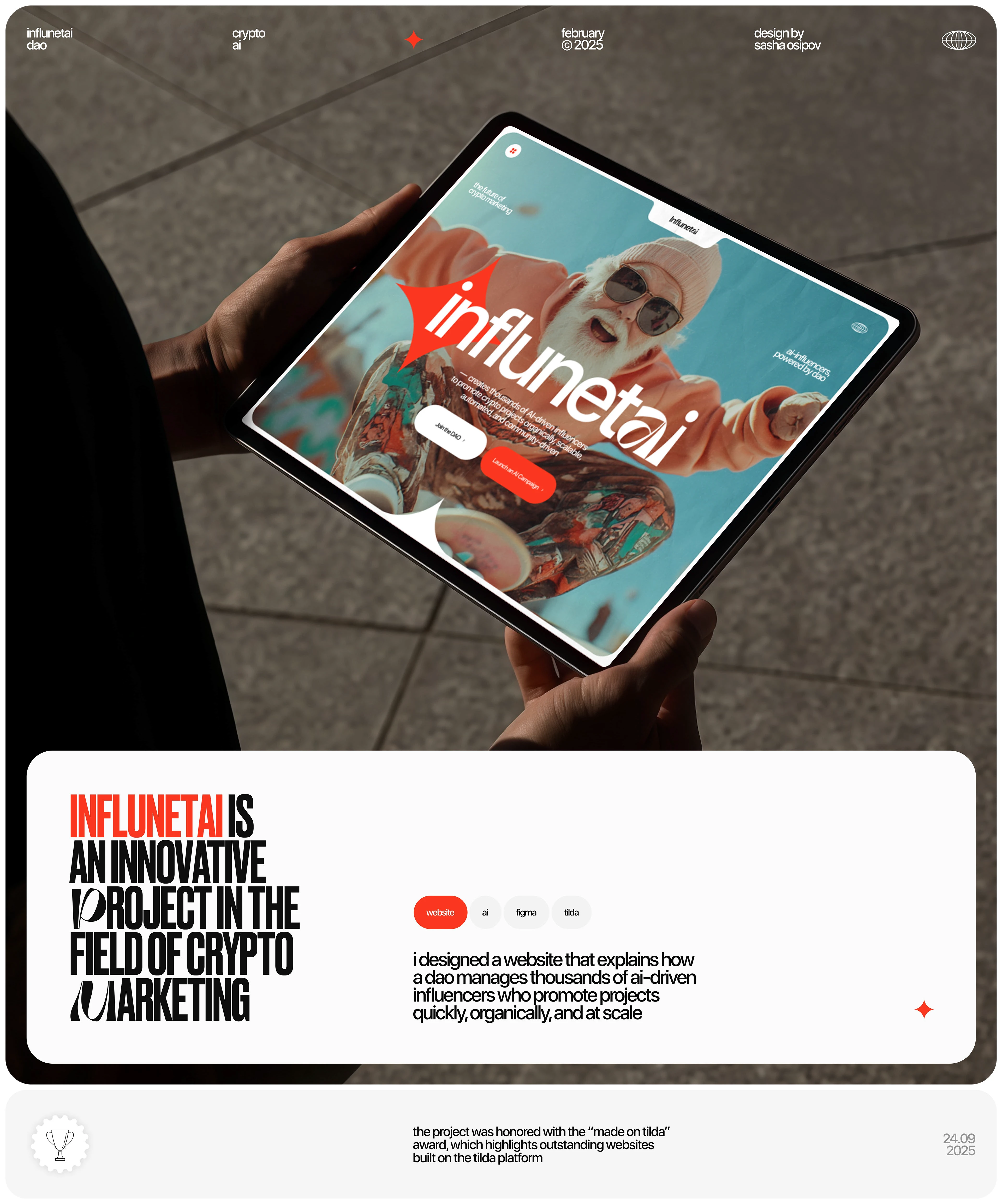 Influnetai website design | Crypto AI — Изображение №1 — Интерфейсы на Dprofile