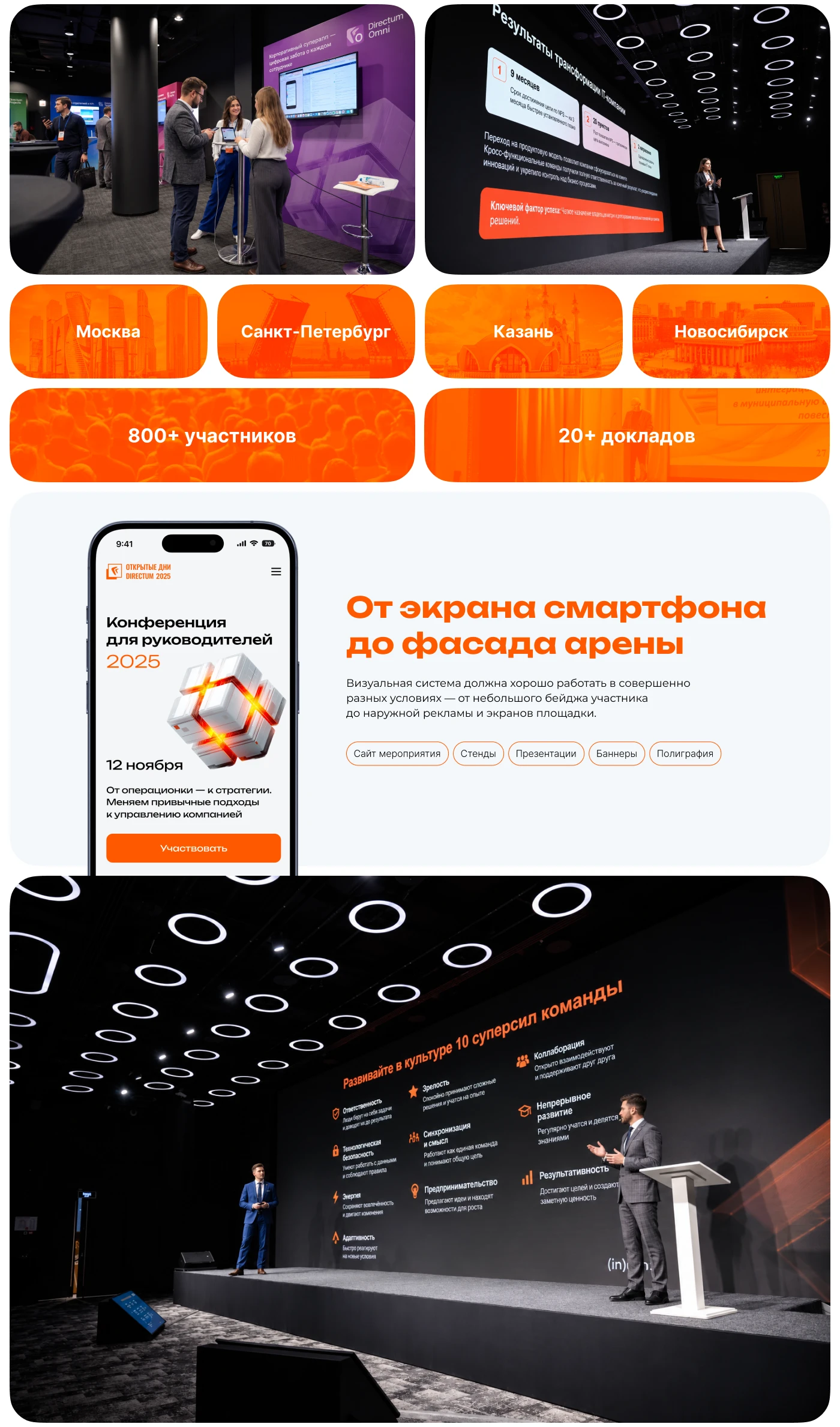 Конференция Directum для руководителей 2025 — дизайн меропр… — Изображение №3 — Интерфейсы, Графика на Dprofile