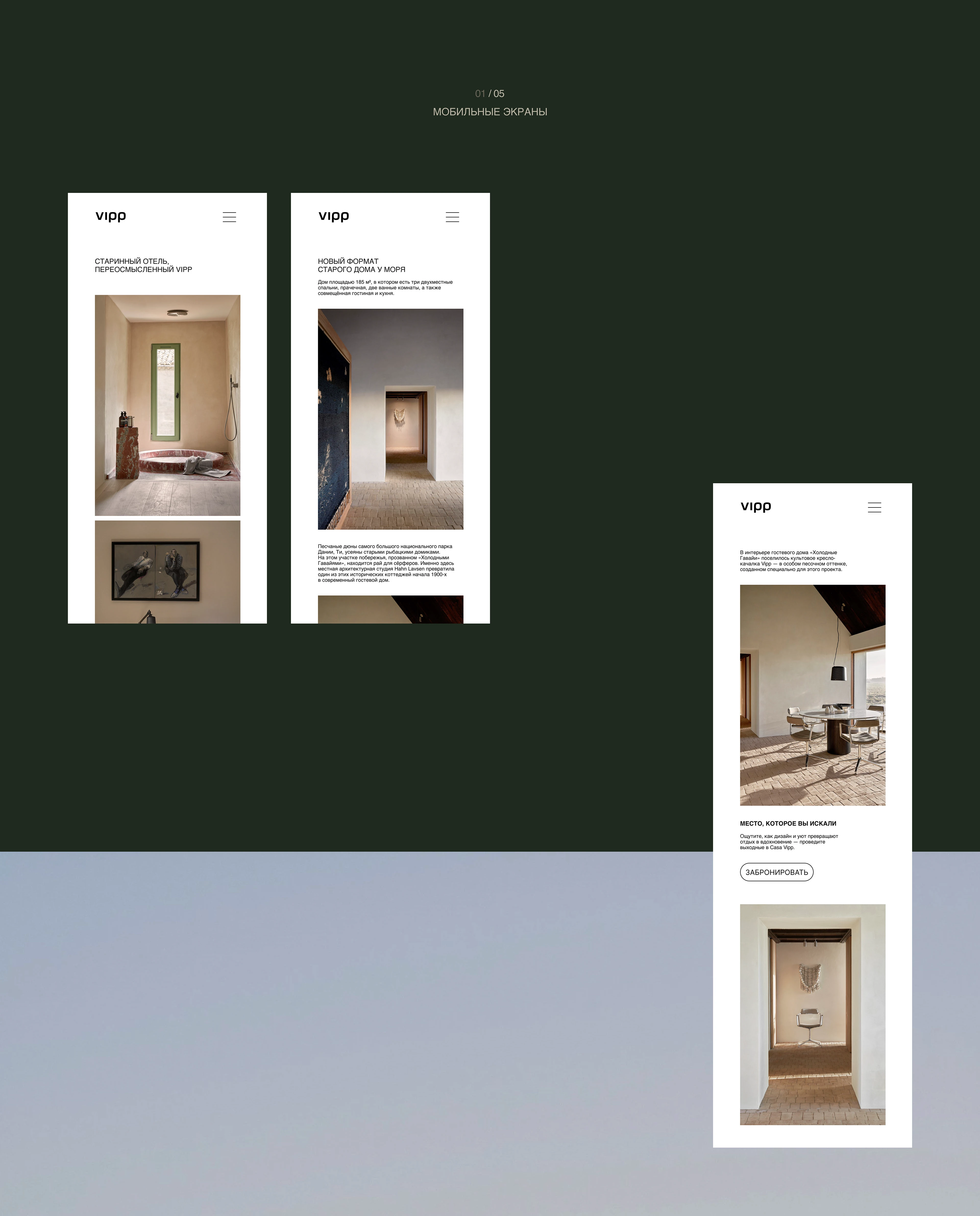 Архитектурные гостевые дома премиум-класса / VIPP — Изображение №5 — Интерфейсы на Dprofile