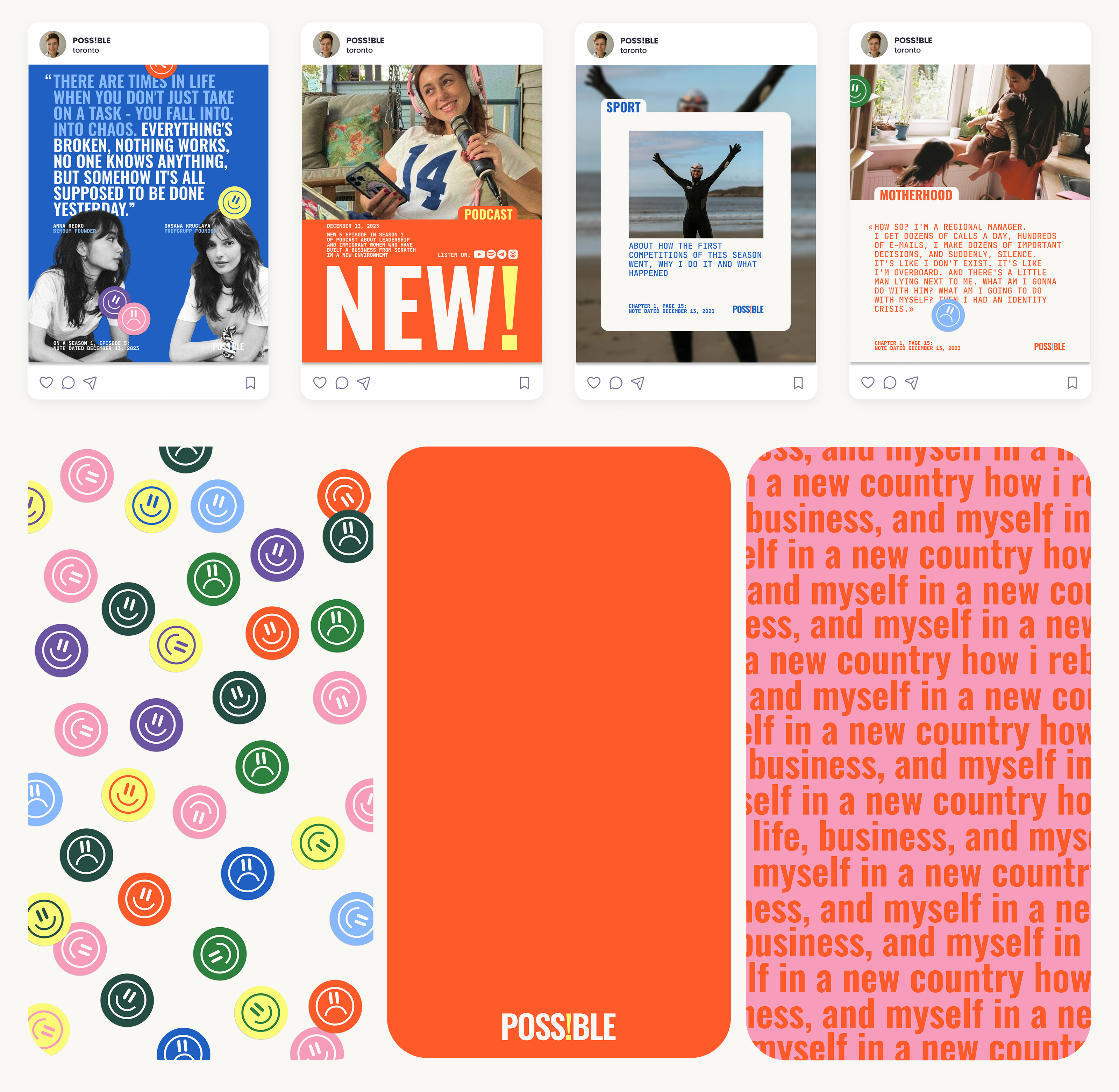 POSS!BLE: branding for a personal brand — Изображение №3 — Брендинг, Графика на Dprofile