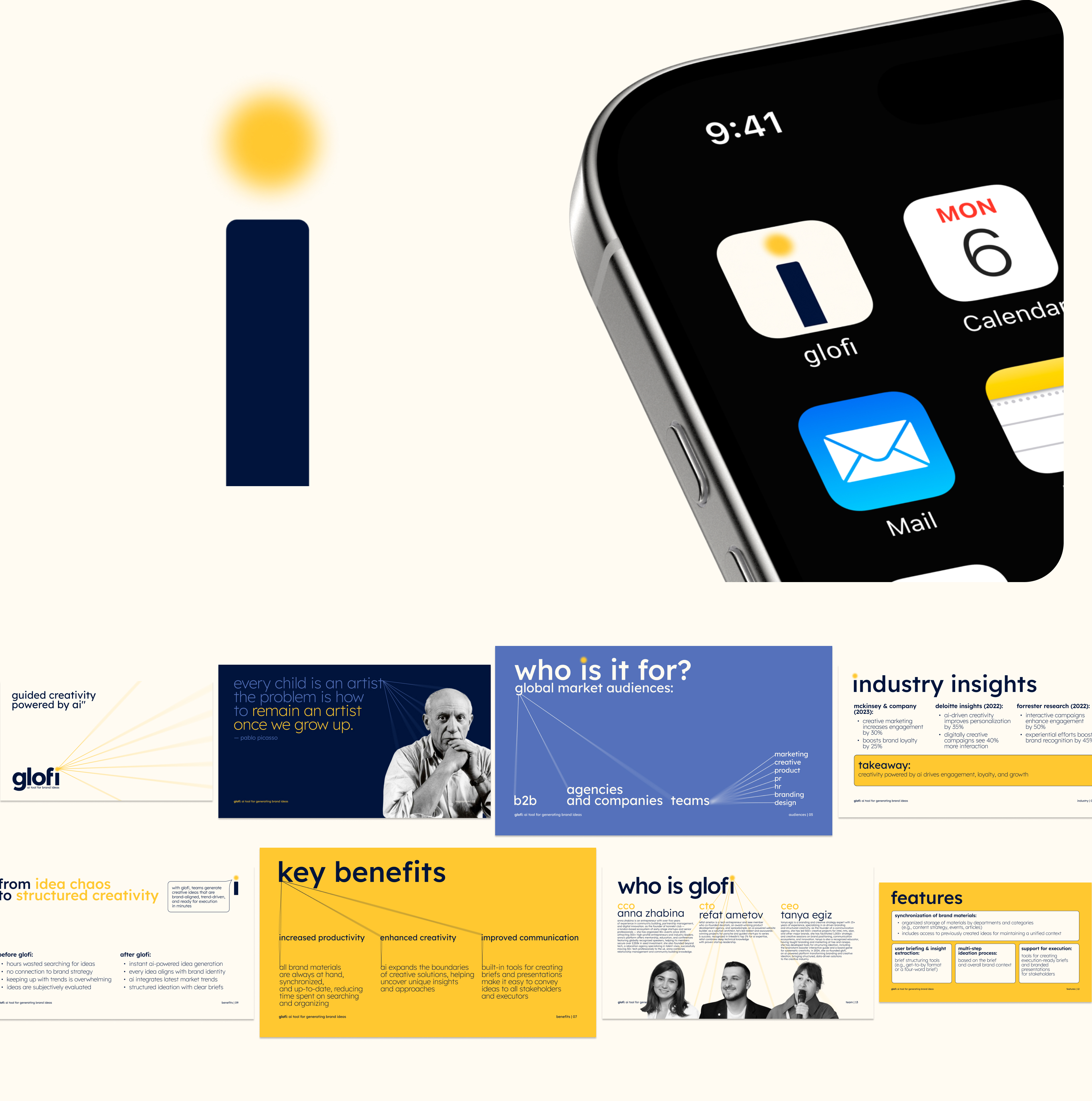 GLOFI: branding for an AI creative platform — Изображение №2 — Брендинг на Dprofile