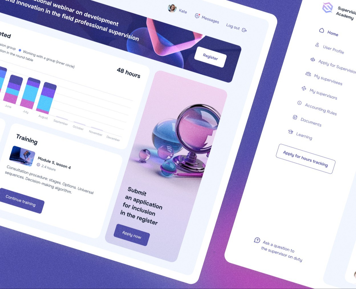 Личный кабинет психолога-супервизора — Интерфейсы на Dprofile