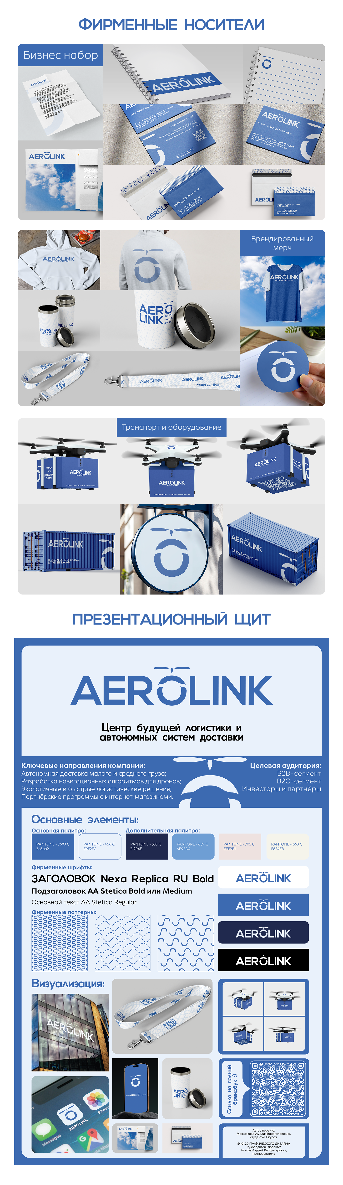 Разработка фирменного стиля компании AEROLINK — Изображение №2 — Брендинг на Dprofile