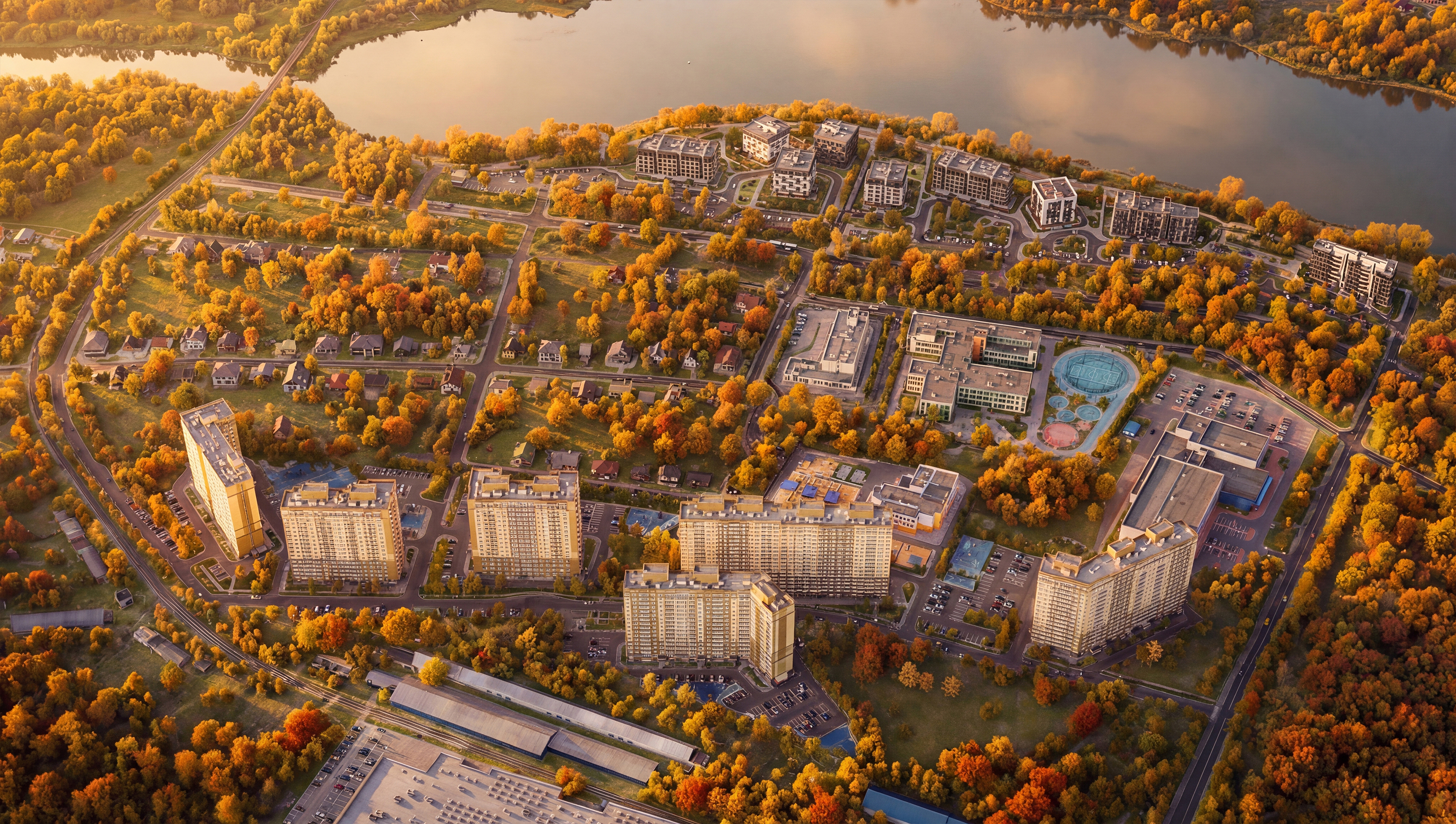 3Д Визуализация генерального плана микрорайона — Изображение №2 — 3D, Архитектура на Dprofile