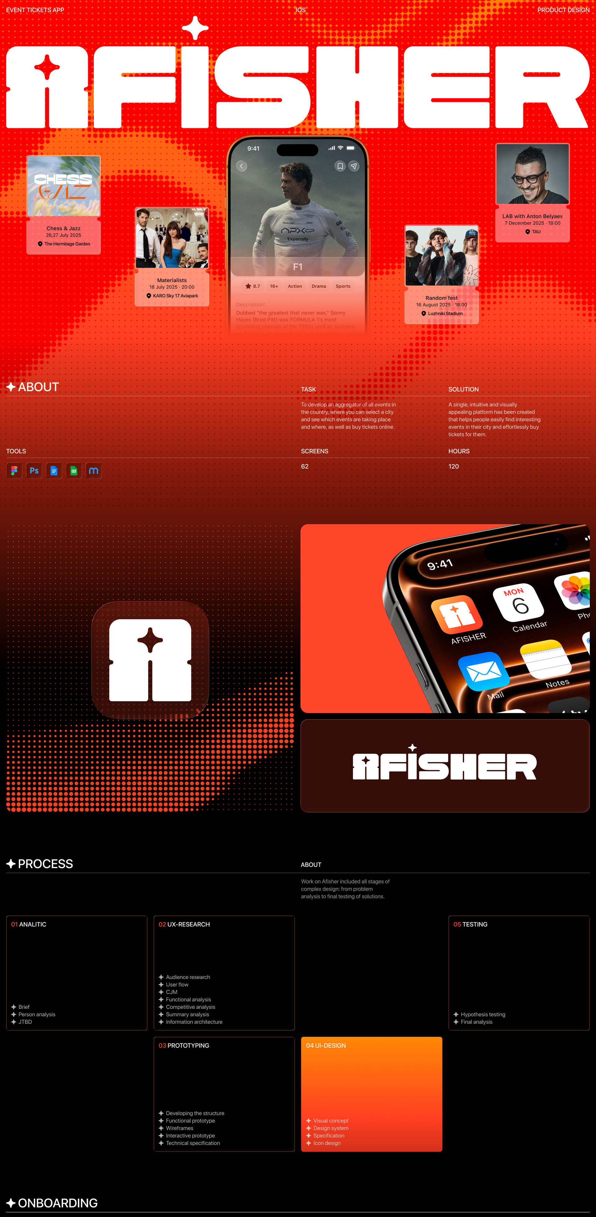Afisher | Event Tickets App | UX/UI — Изображение №1 — Интерфейсы на Dprofile