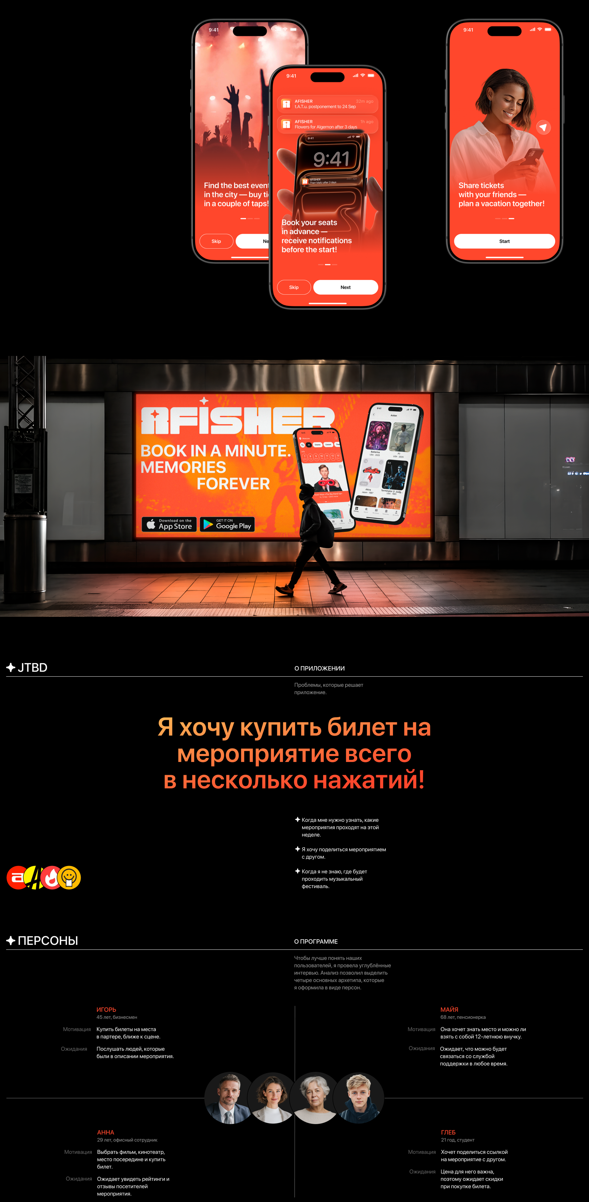 Afisher | Event Tickets App | UX/UI — Изображение №2 — Интерфейсы на Dprofile