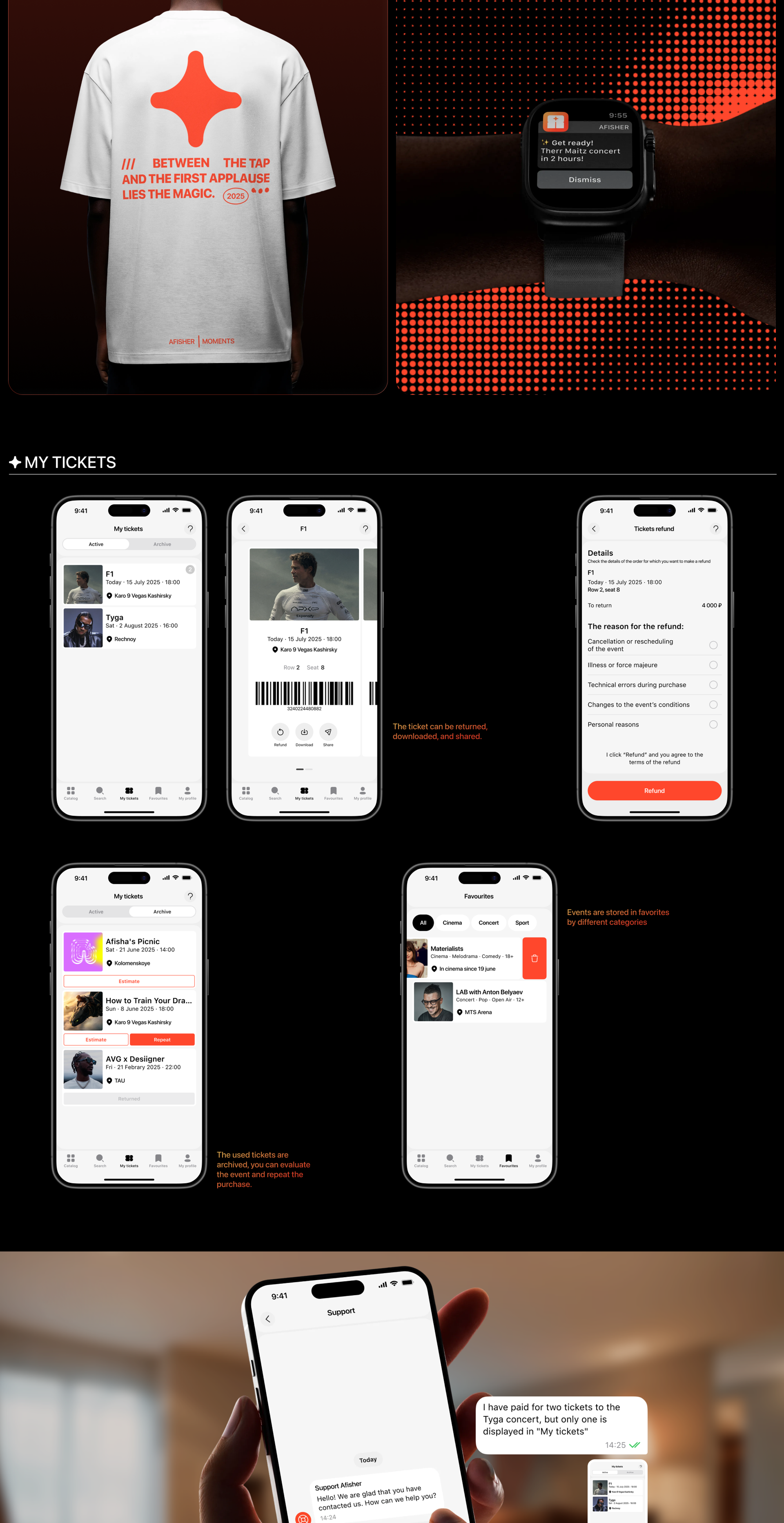 Afisher | Event Tickets App | UX/UI — Изображение №6 — Интерфейсы на Dprofile