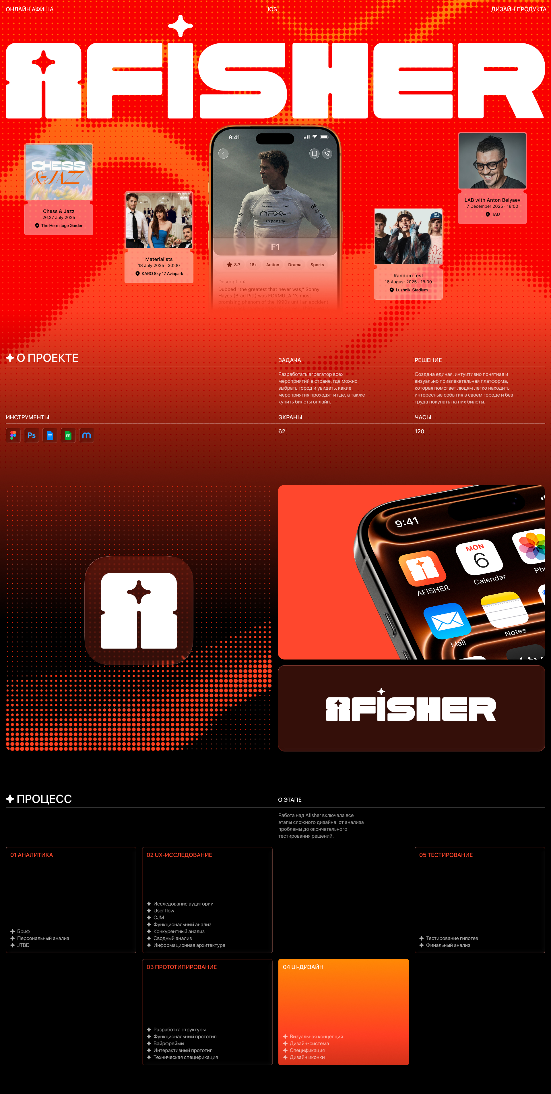 Afisher | Online Афиша | UX/UI — Изображение №1 — Интерфейсы на Dprofile