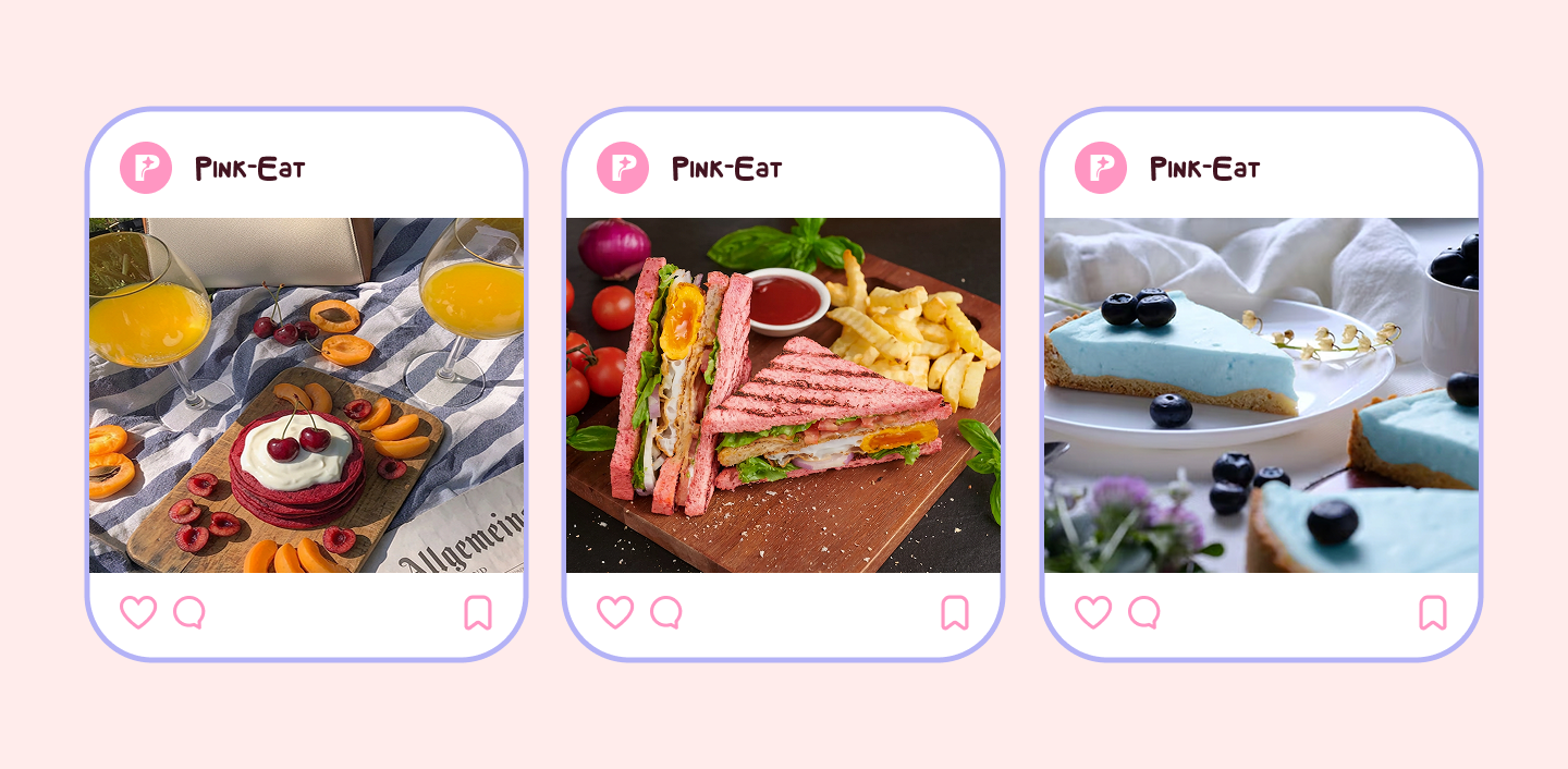Pink-Eat: яркий лендинг для цветных блюд — Изображение №4 — Интерфейсы на Dprofile