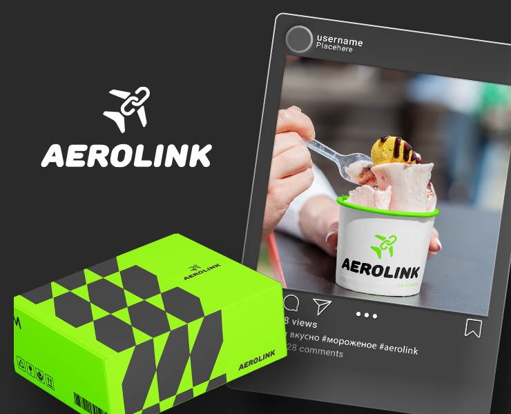 AEROLINK - фирменный стиль для центра автономной доставки — Брендинг на Dprofile