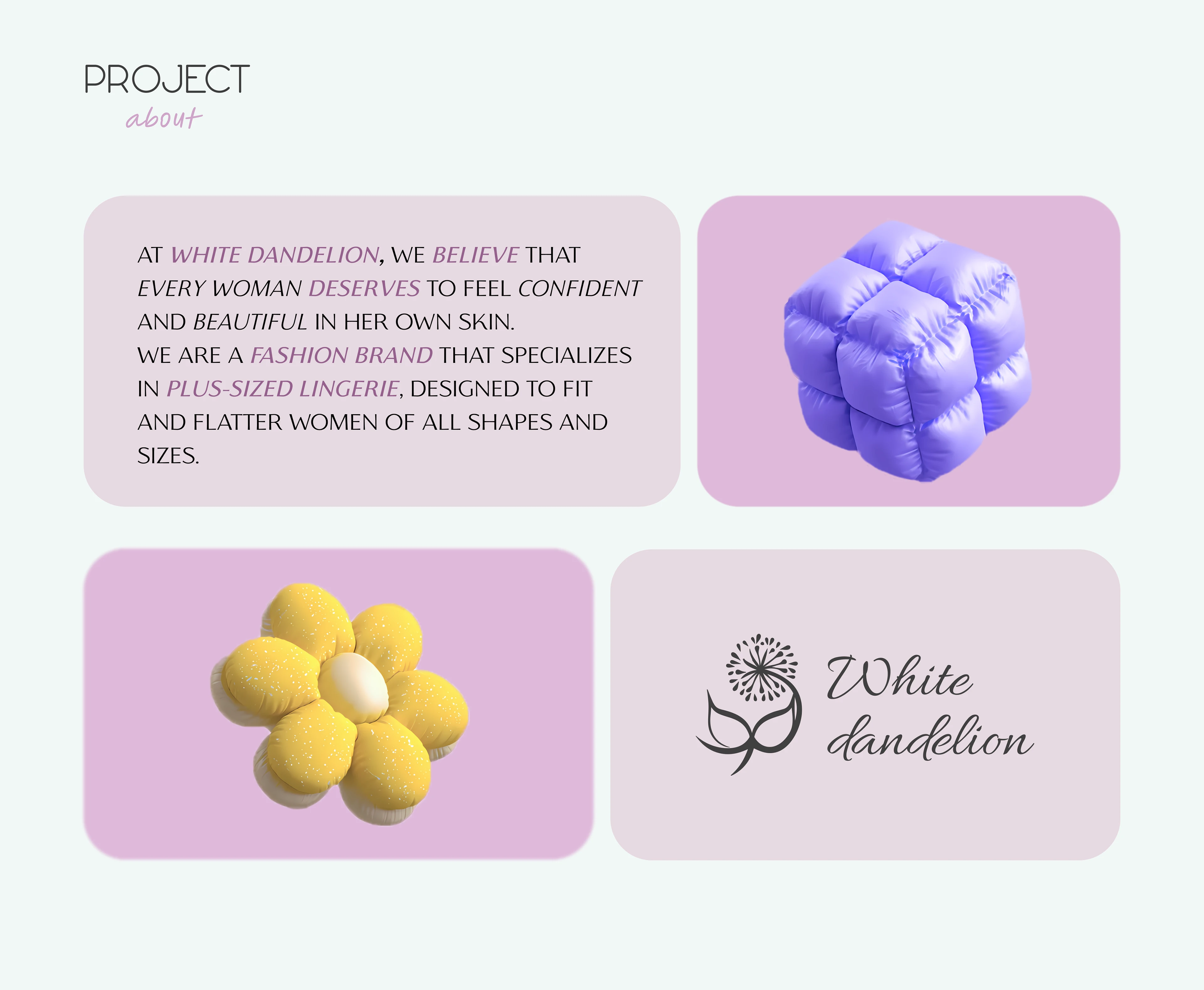 White Dandelion/website — Изображение №2 — Интерфейсы, Брендинг на Dprofile