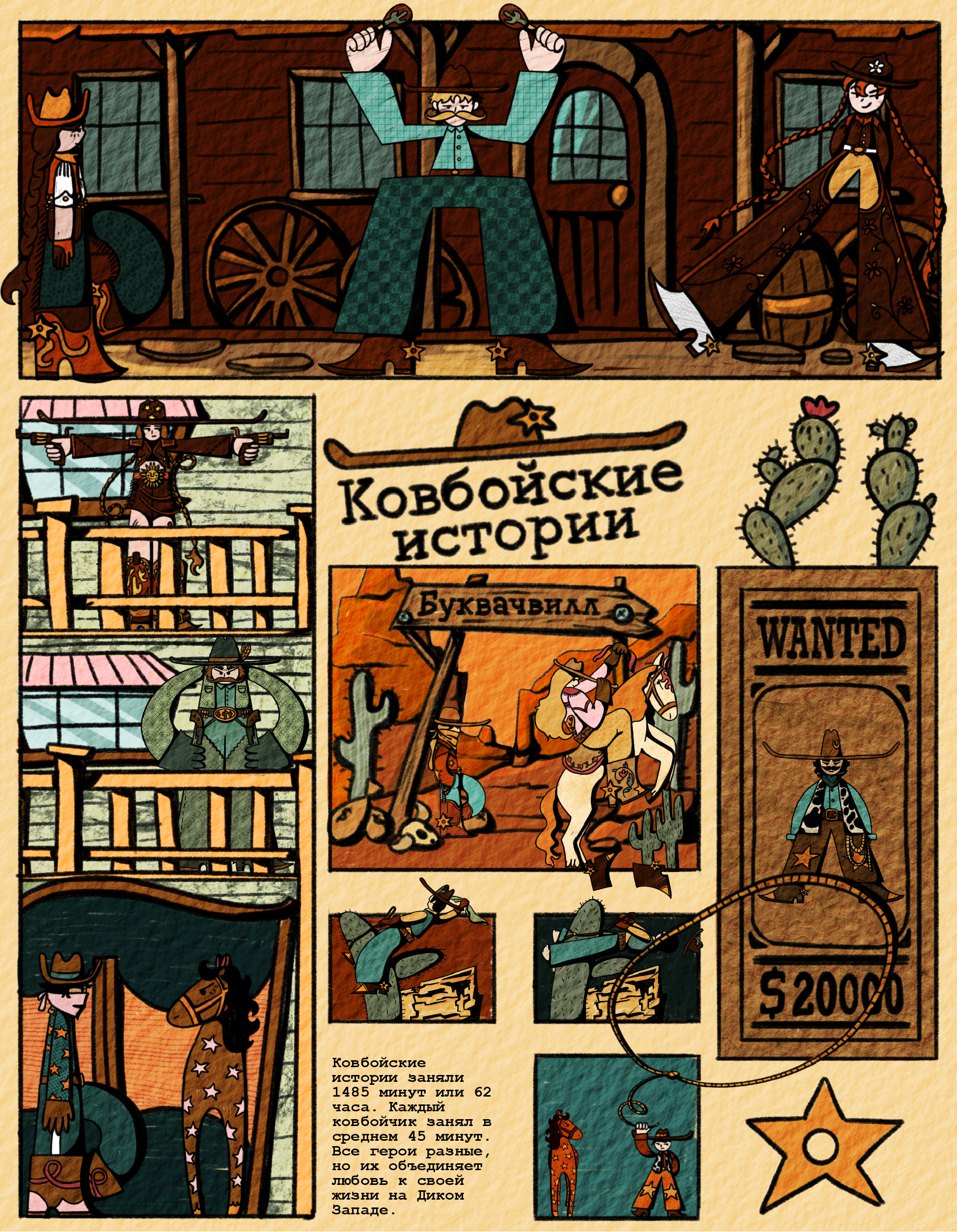 Ковбойский алфавит | БКВЧ — Изображение №2 — Иллюстрация на Dprofile