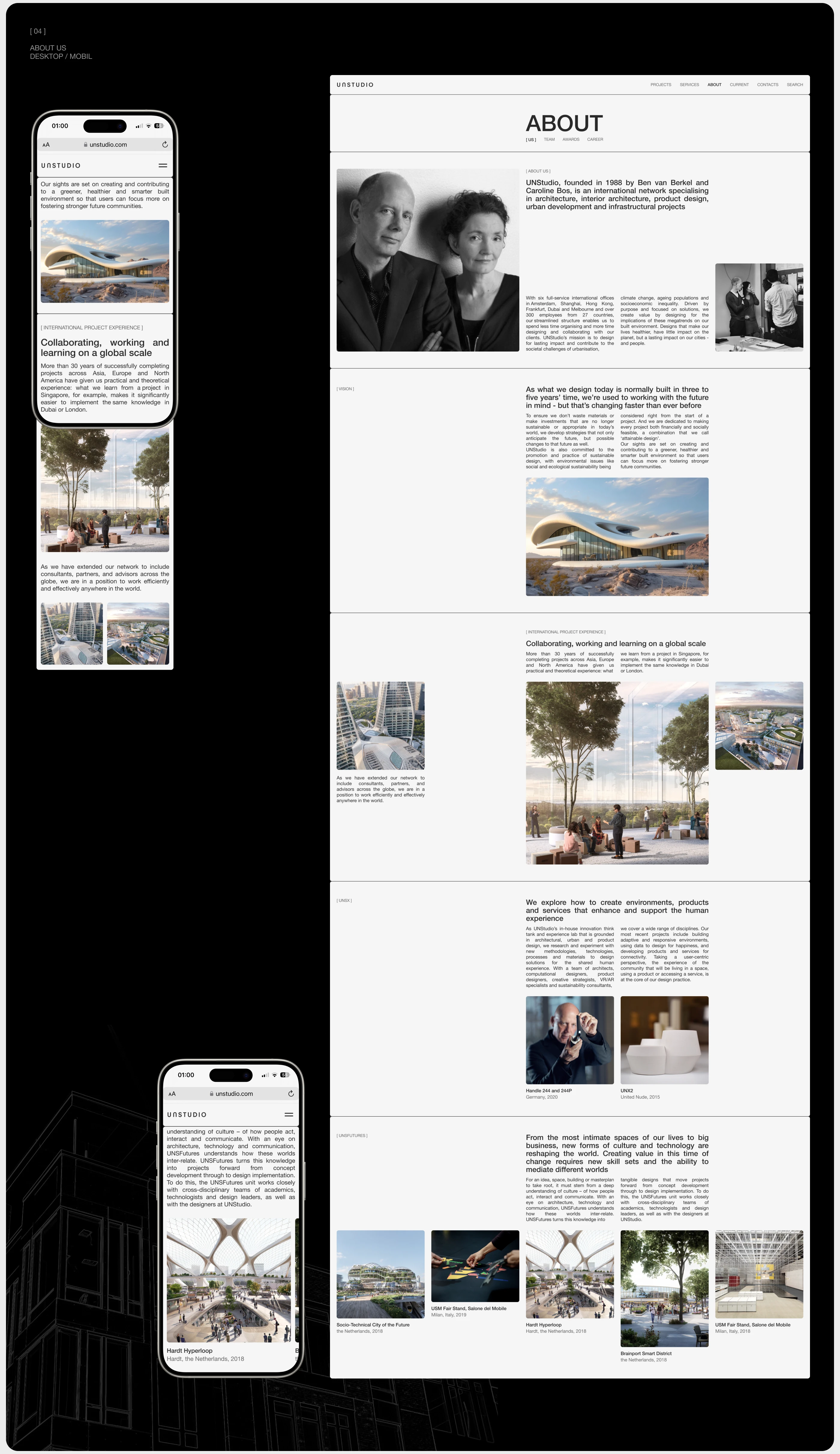 UNStudio — Website — Изображение №7 — Интерфейсы на Dprofile