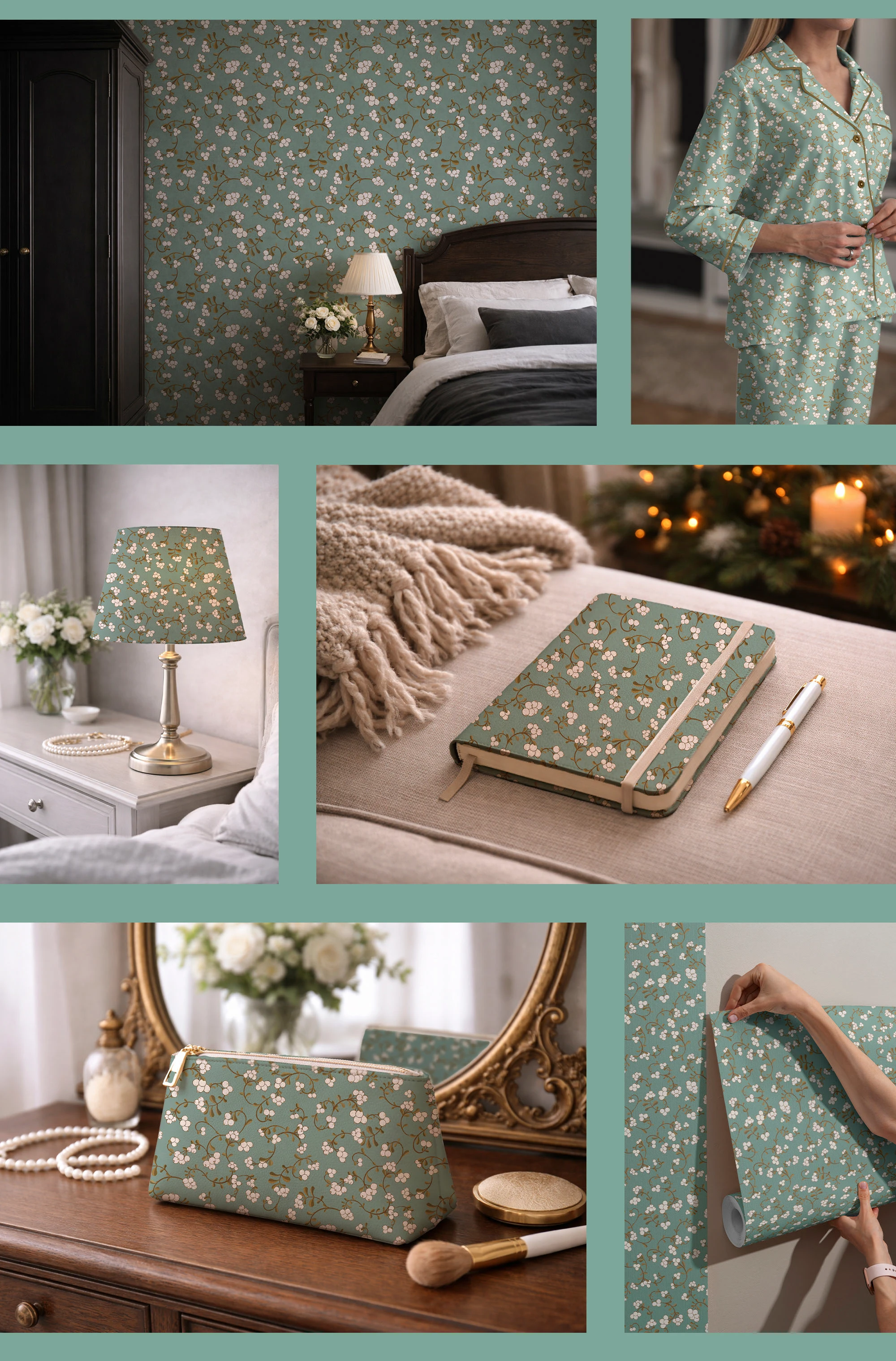 Бесшовный паттерн Снежноягодник — Изображение №2 — Иллюстрация, Графика на Dprofile