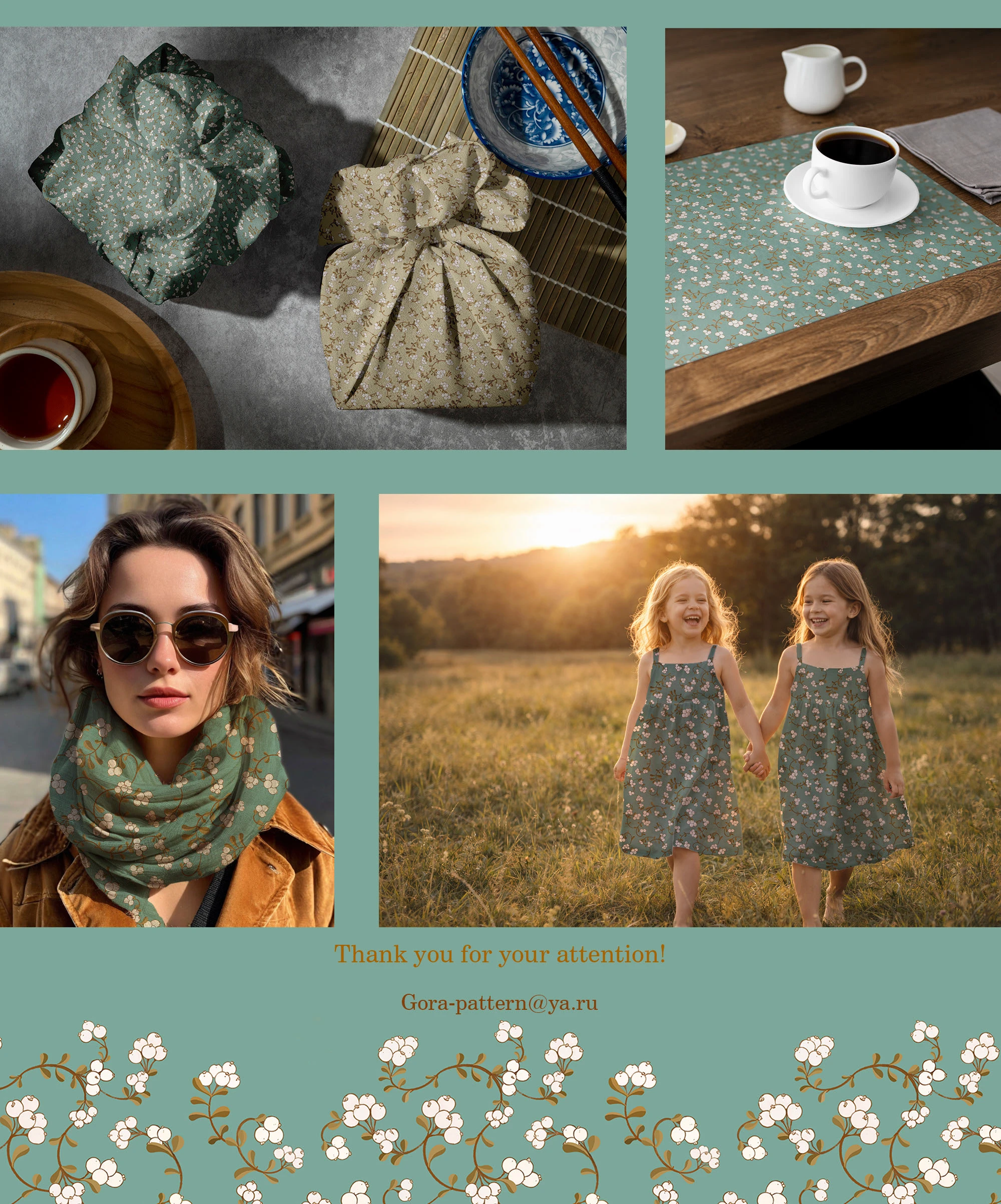 Бесшовный паттерн Снежноягодник — Изображение №5 — Иллюстрация, Графика на Dprofile