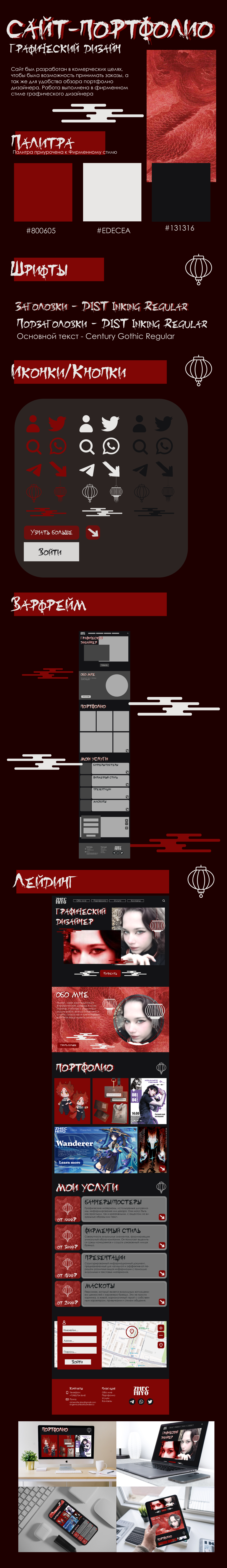 Сайт портфолио графического дизайнера — Изображение №1 — Интерфейсы на Dprofile