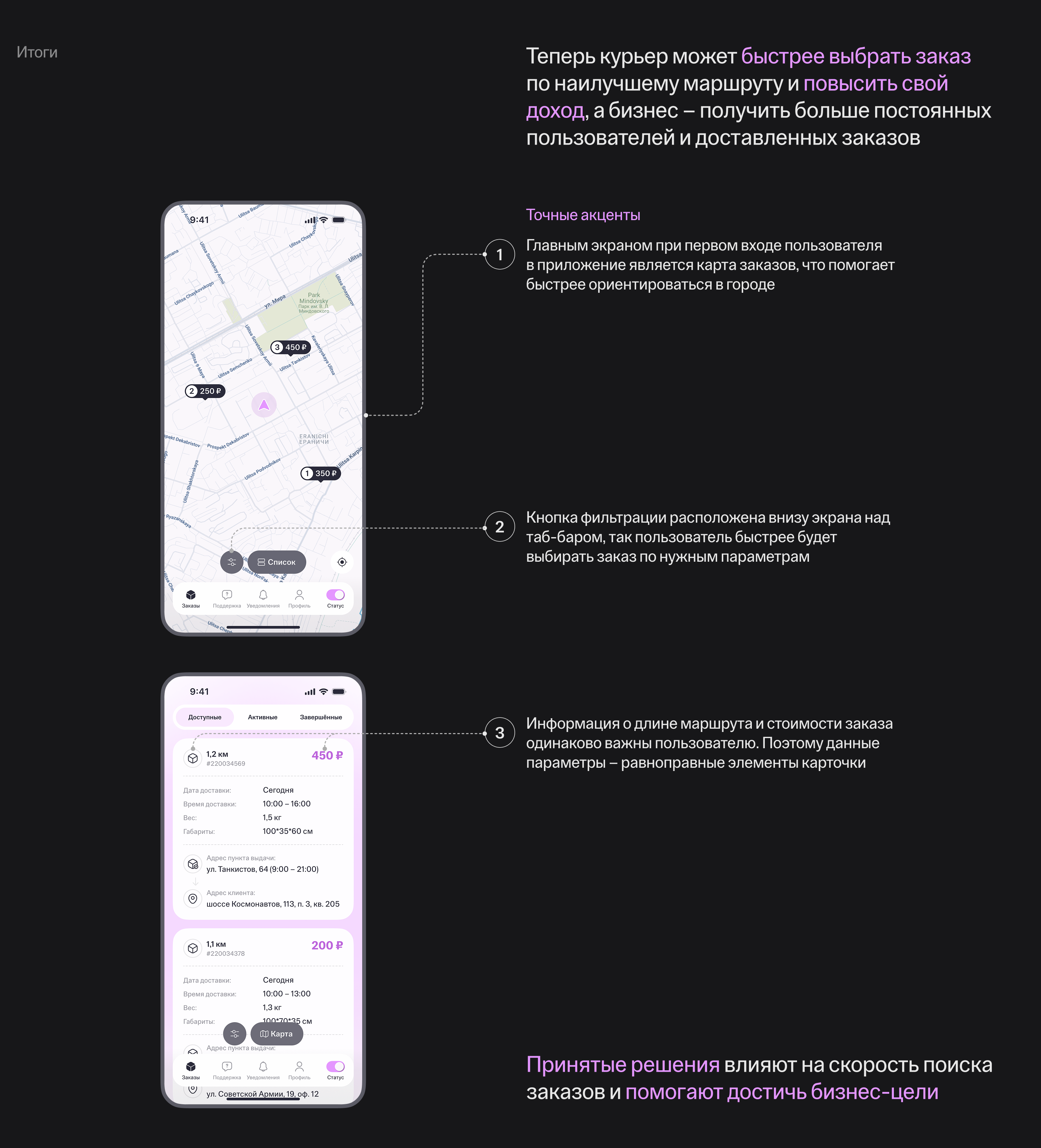 Курьерский сервис | Mobile App — Изображение №17 — Интерфейсы на Dprofile