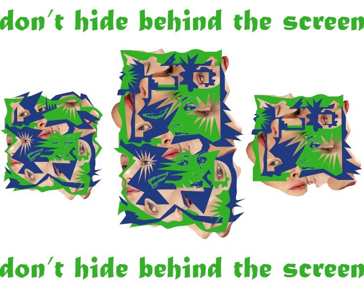 Мерч don't hide behind the screen на Dprofile