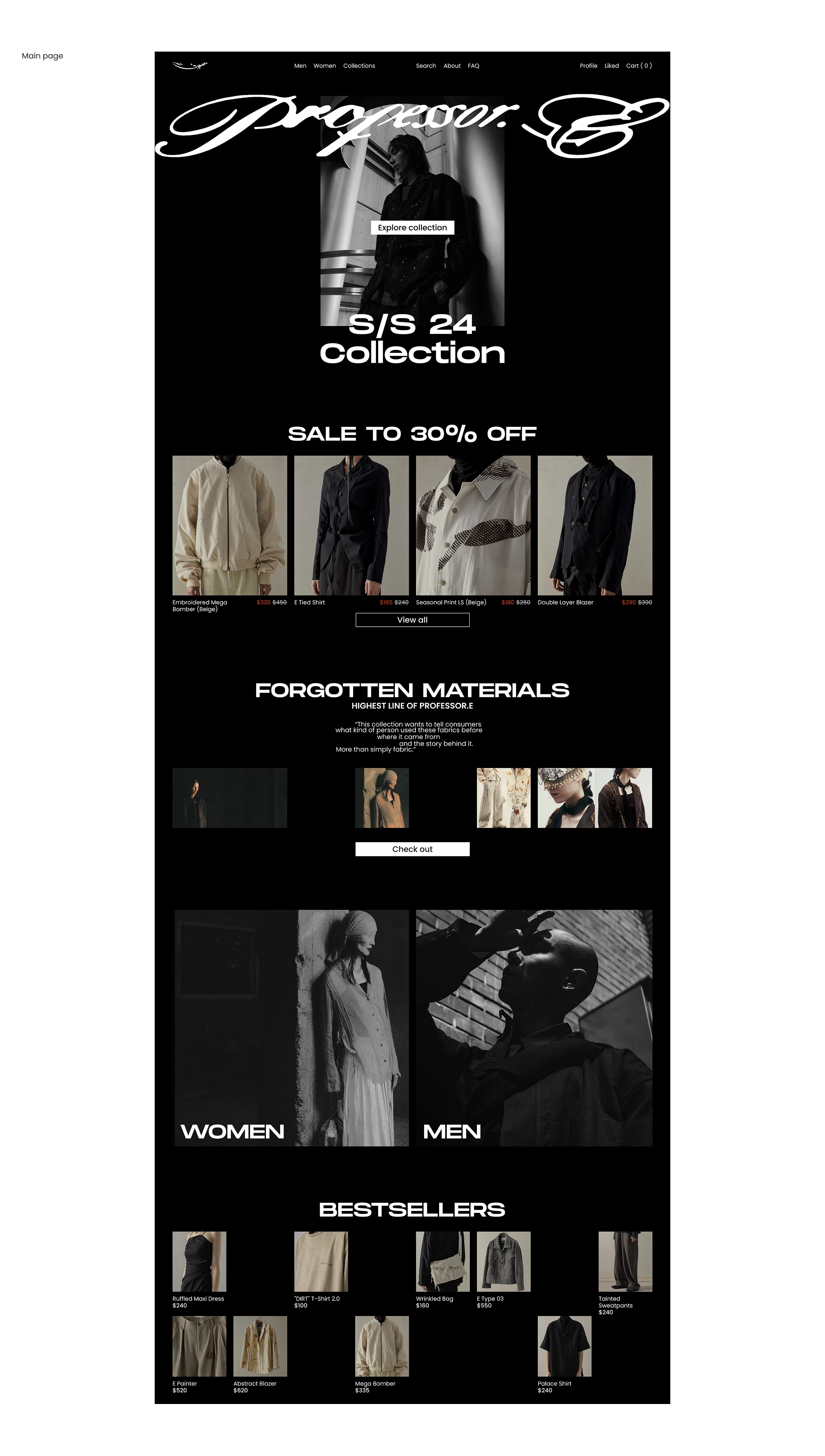 Professor.E | E-commerce redesign — Изображение №3 — Интерфейсы, Анимация на Dprofile