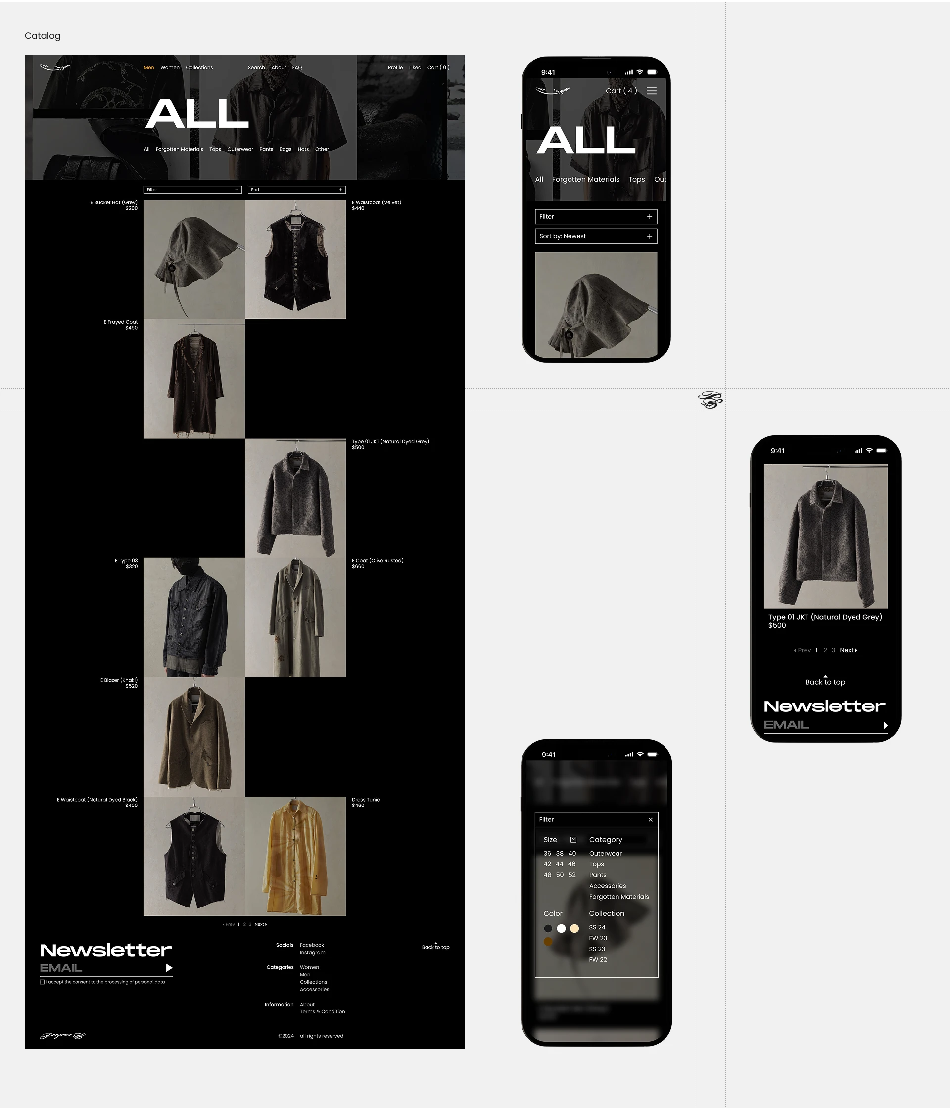 Professor.E | E-commerce redesign — Изображение №7 — Интерфейсы, Анимация на Dprofile