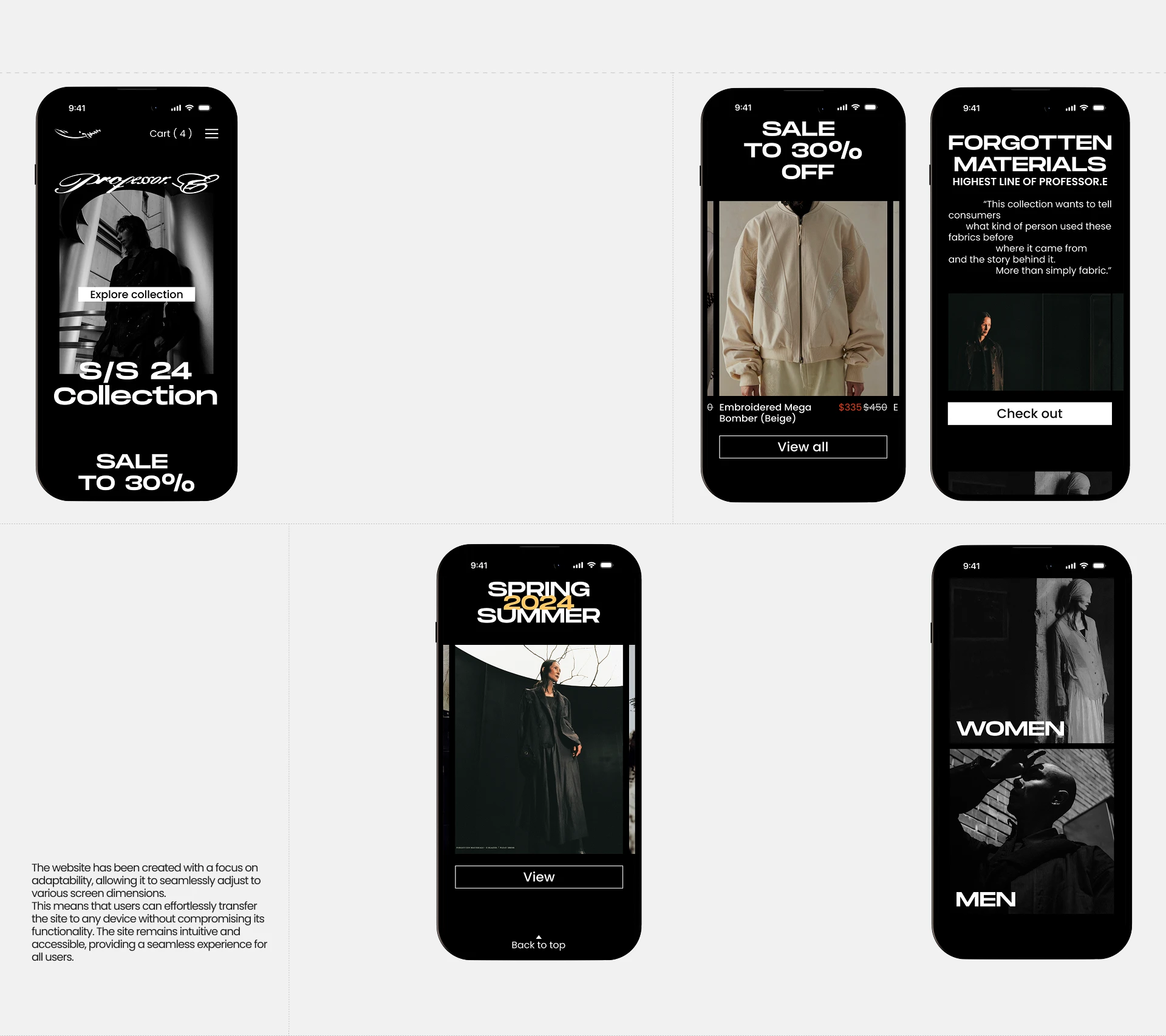 Professor.E | E-commerce redesign — Изображение №5 — Интерфейсы, Анимация на Dprofile