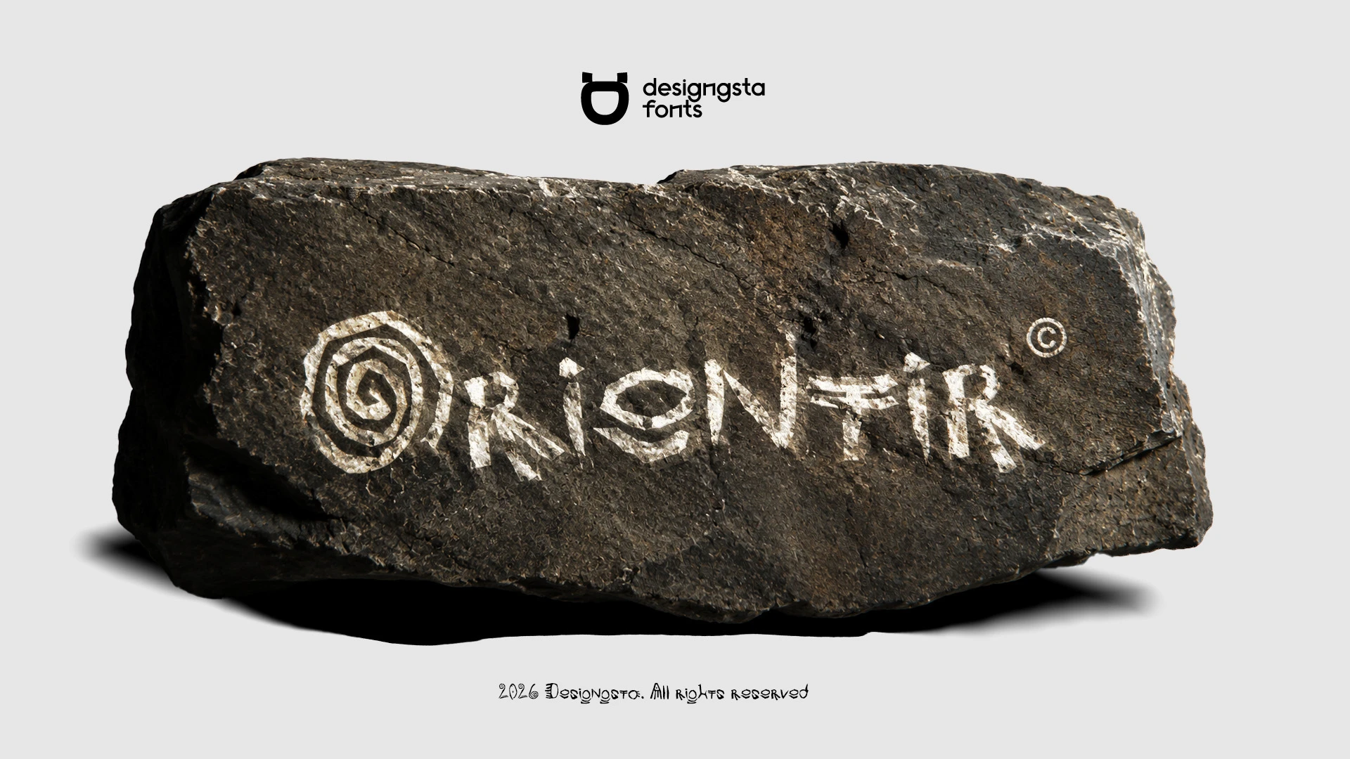ORIENTIR — бесплатный наскальный шрифт — Изображение №1 — Графика на Dprofile