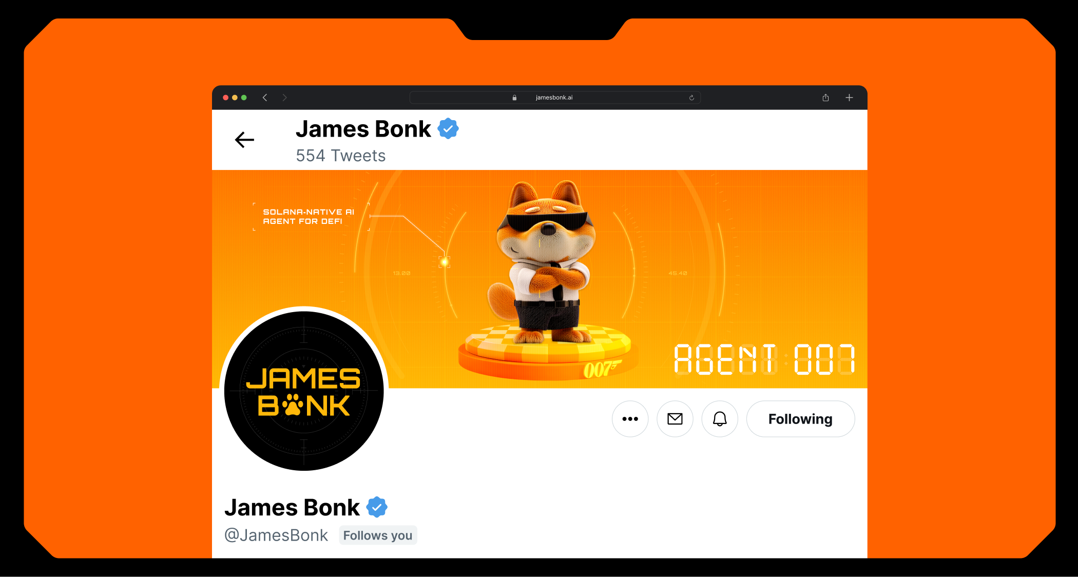 James Bonk | Solana-native AI-агент для DEFI — Изображение №27 — Интерфейсы, Иллюстрация на Dprofile